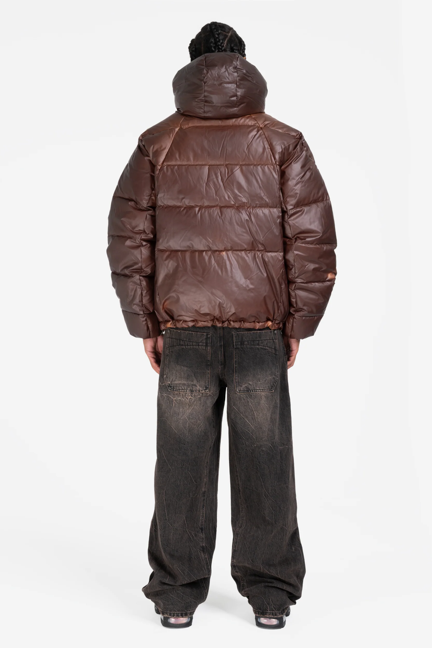 HEAT REACTIVE BIG PUFFA JACKET BROWN - Image 6