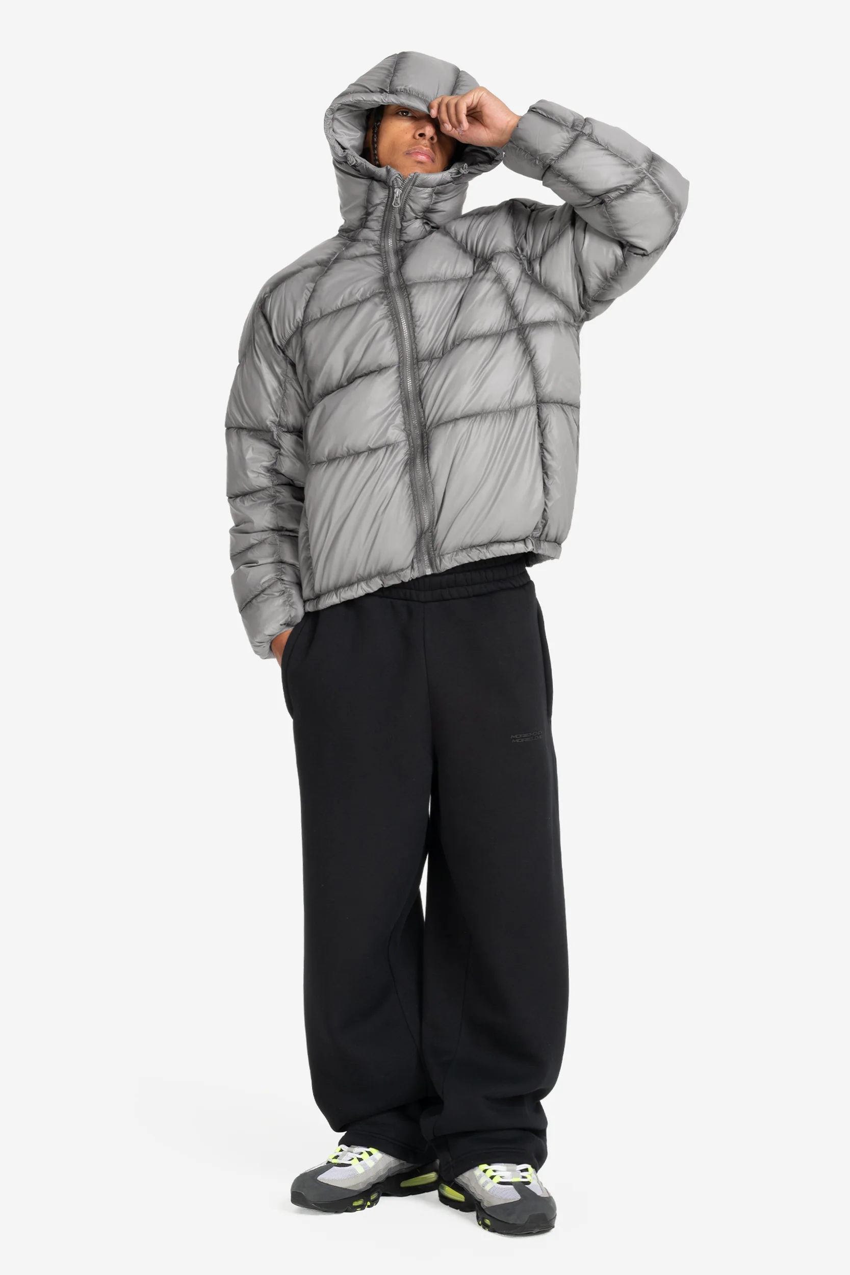 BIG PUFFA JACKET METALLIC GREY - Image 3