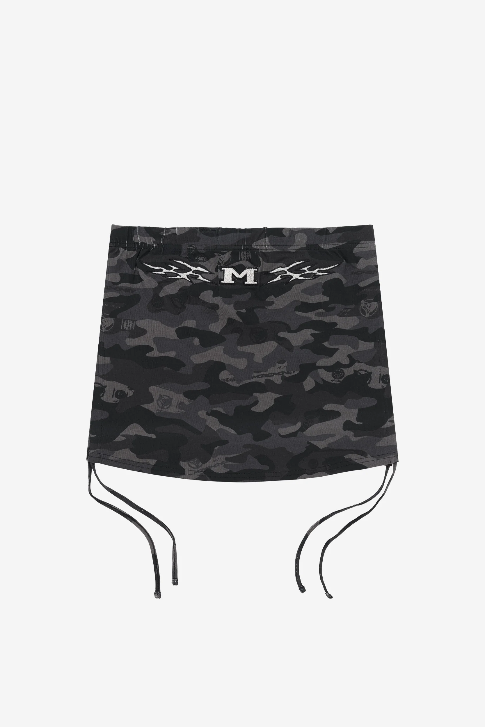 CAMO STRINGS SKIRT BLACK - Image 3