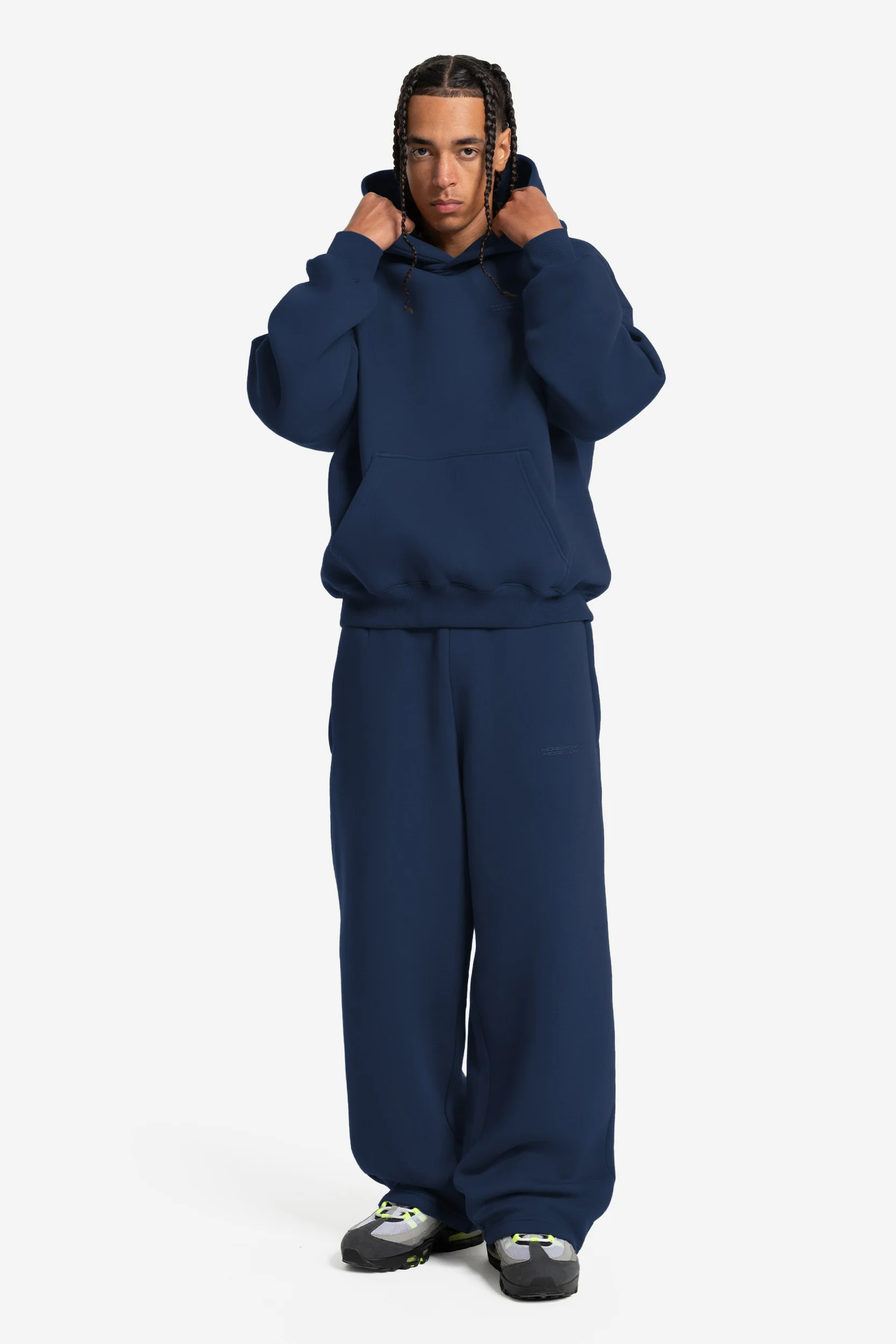 CLOUDS HOODIE NAVY - Image 4