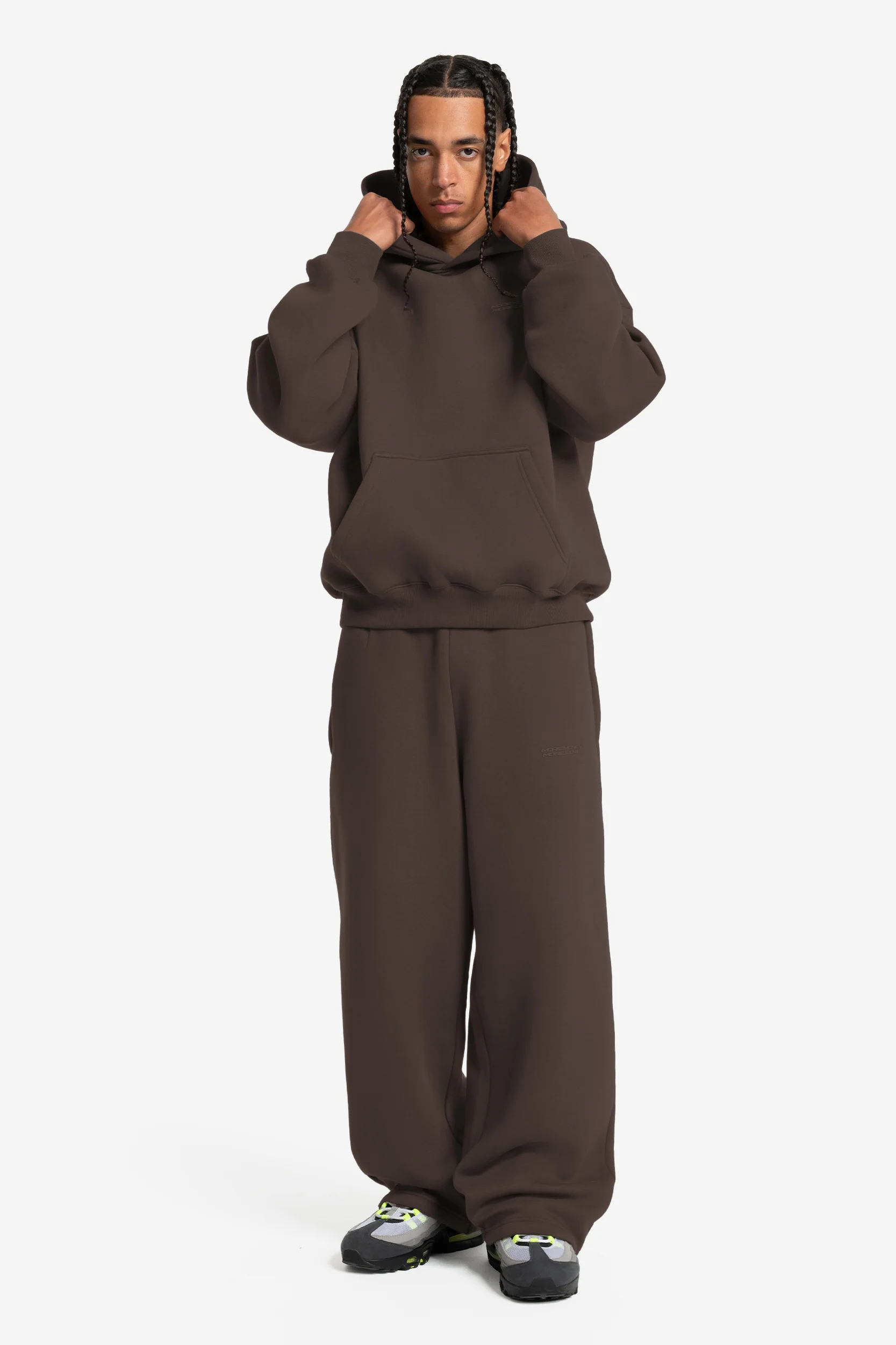 CLOUDS HOODIE BROWN - Image 3