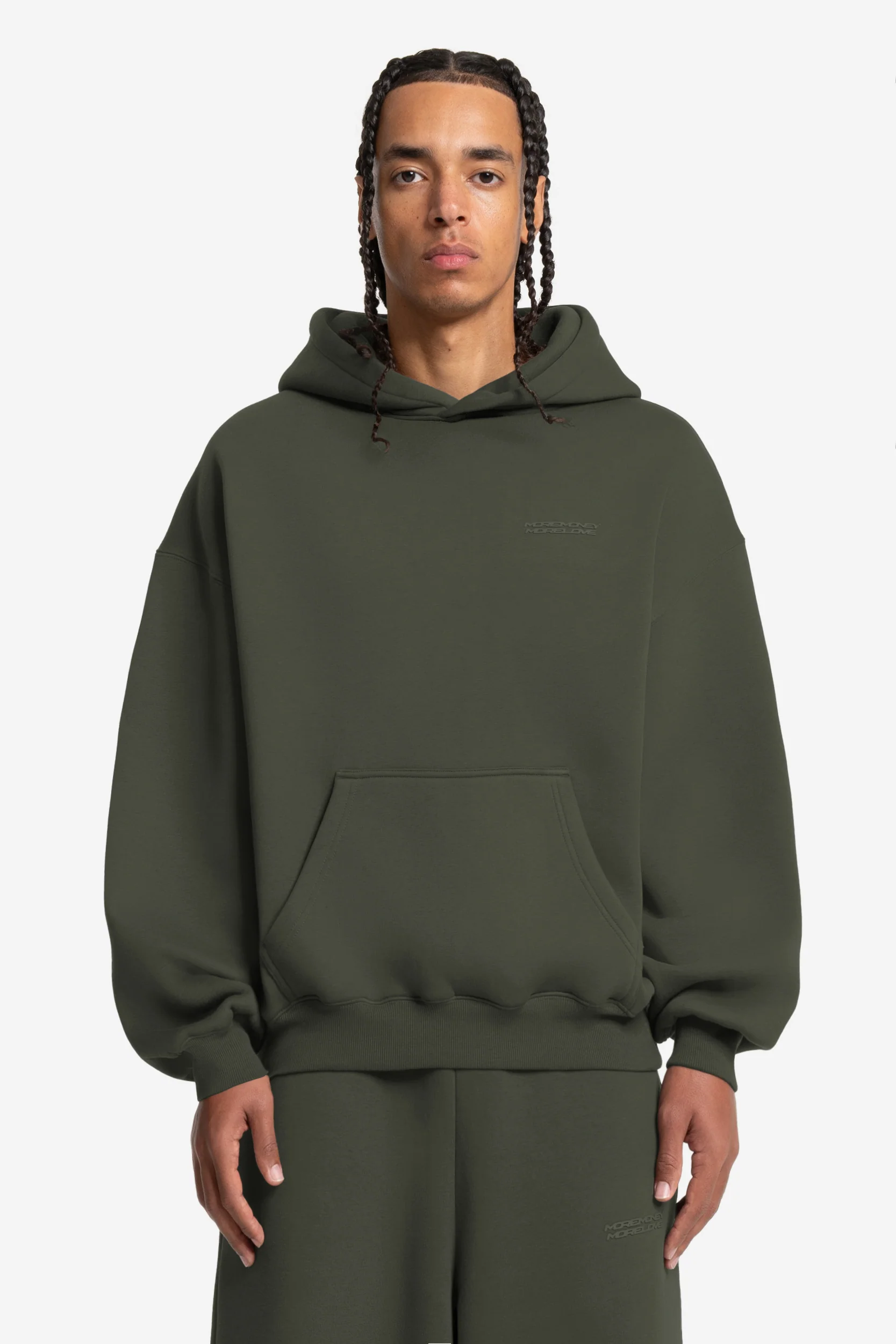 CLOUDS HOODIE OLIVE - Image 2