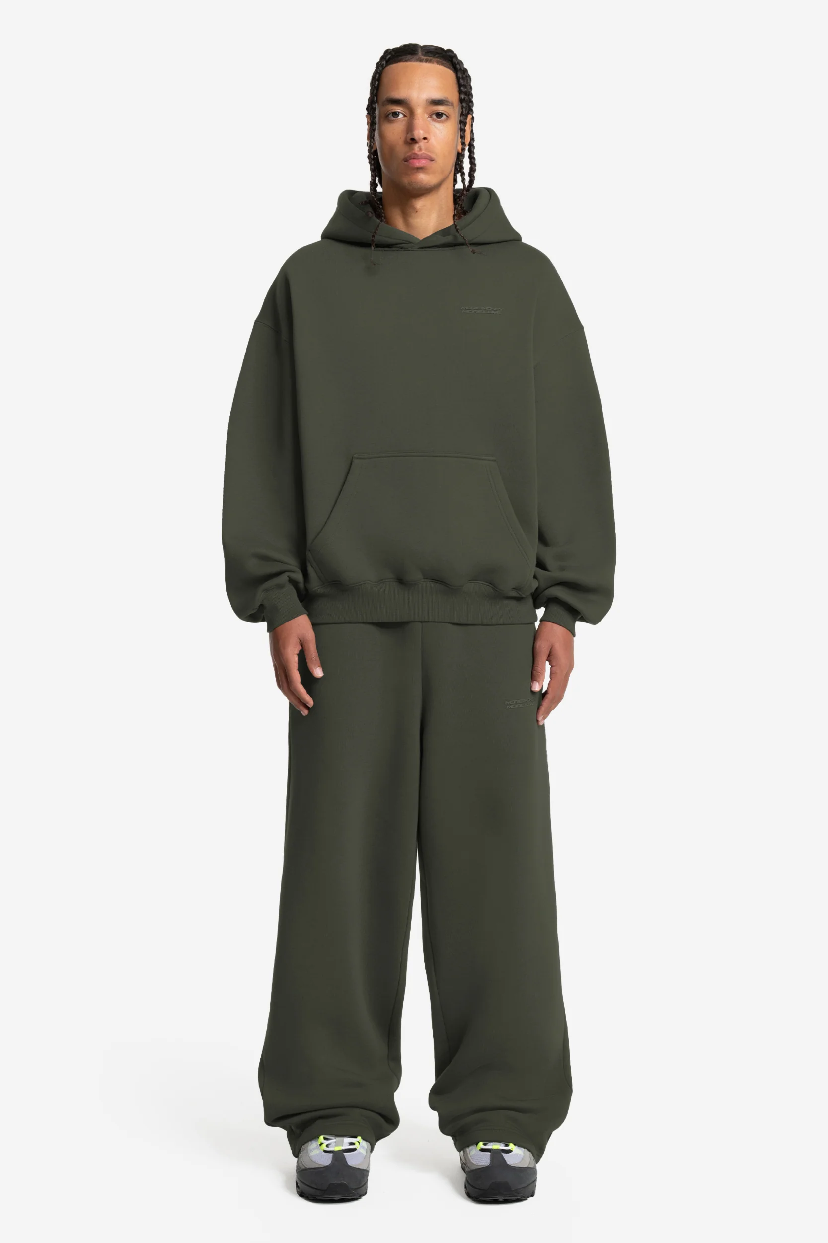 CLOUDS HOODIE OLIVE - Image 4