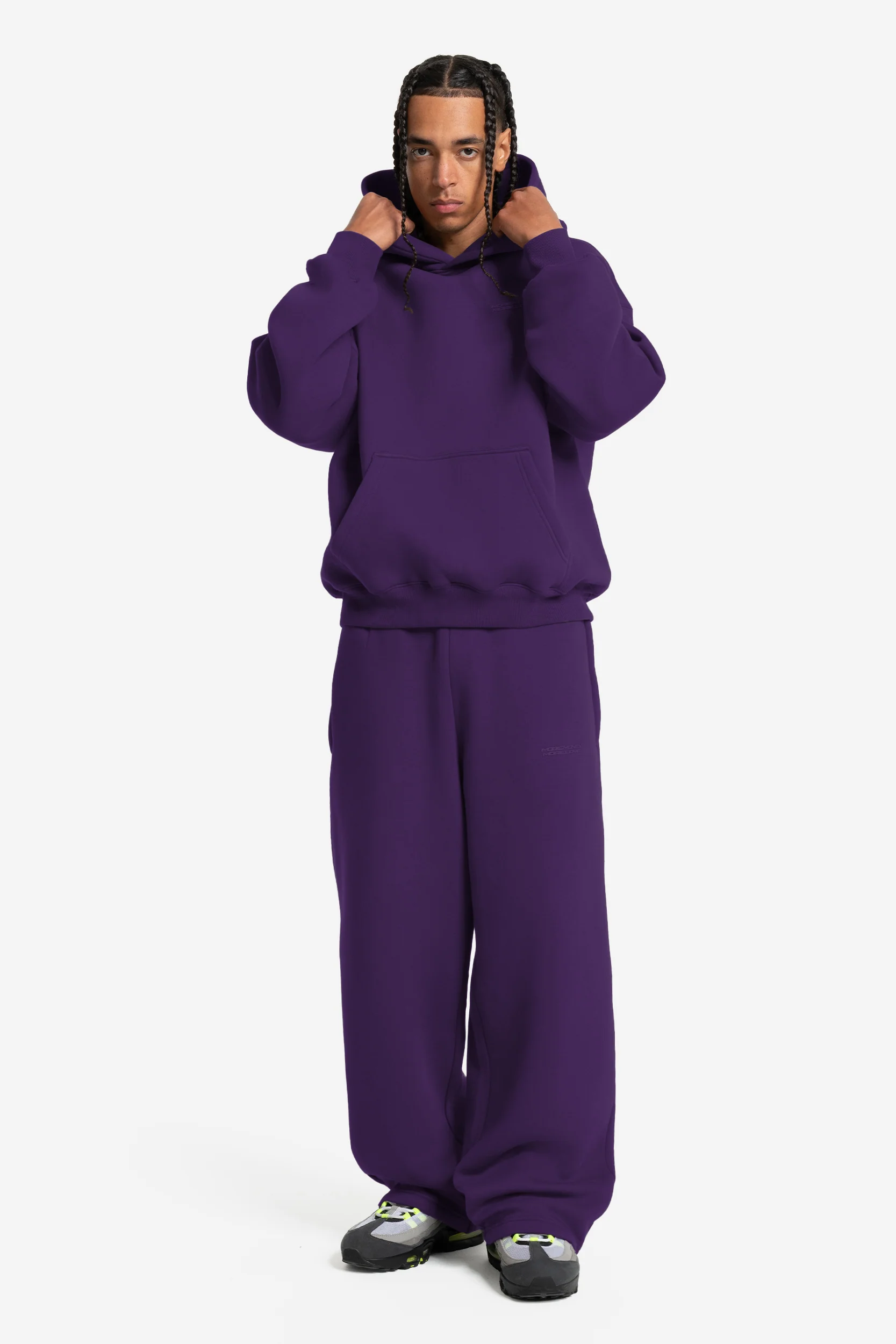 CLOUDS HOODIE PURPLE - Image 3