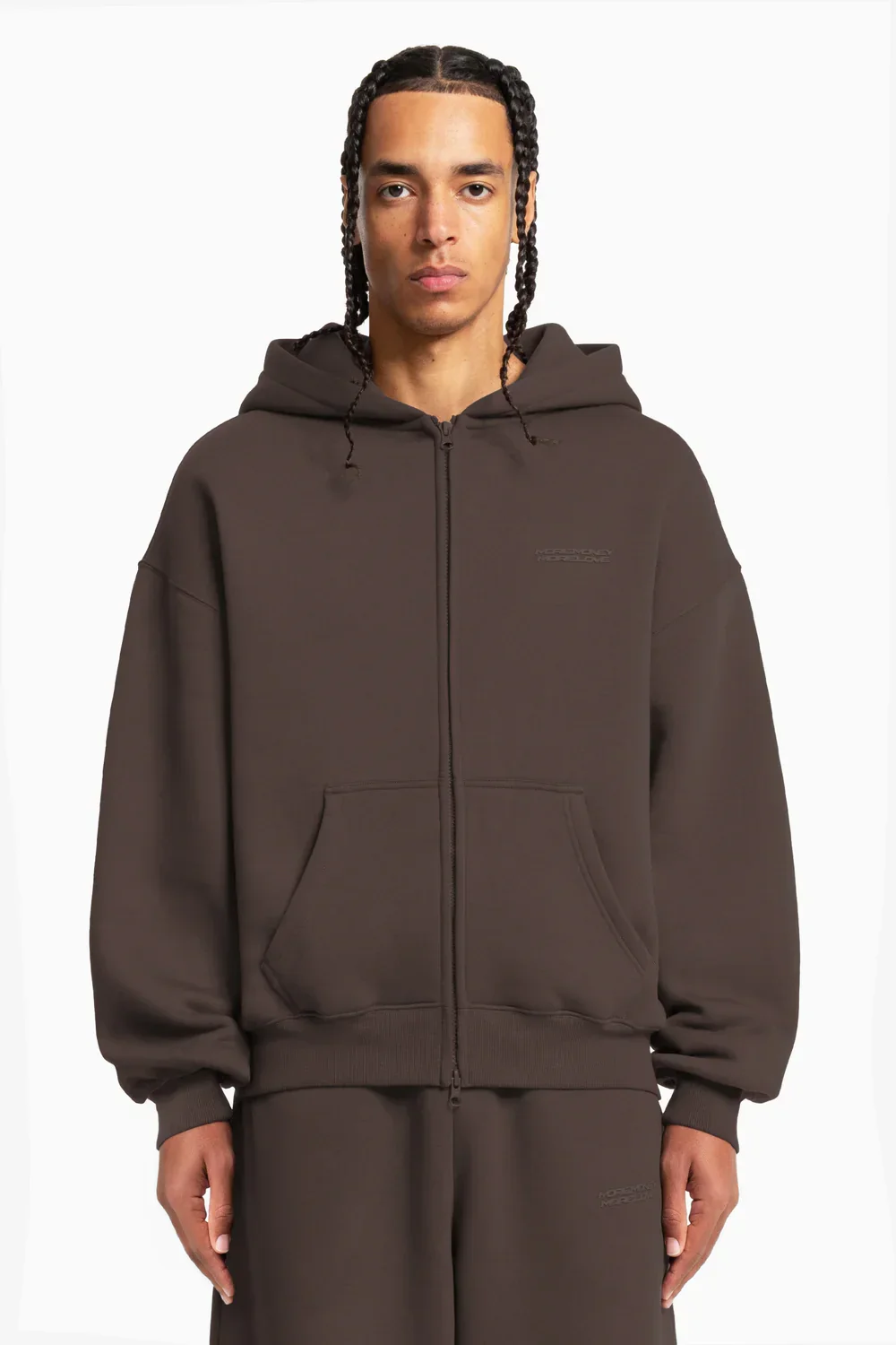 CLOUDS ZIP + JOGGER BROWN - Image 4