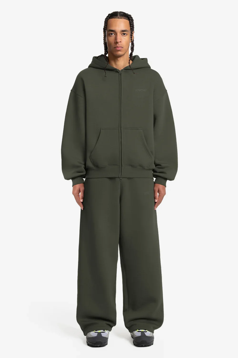 CLOUDS ZIP + JOGGER OLIVE - Image 3