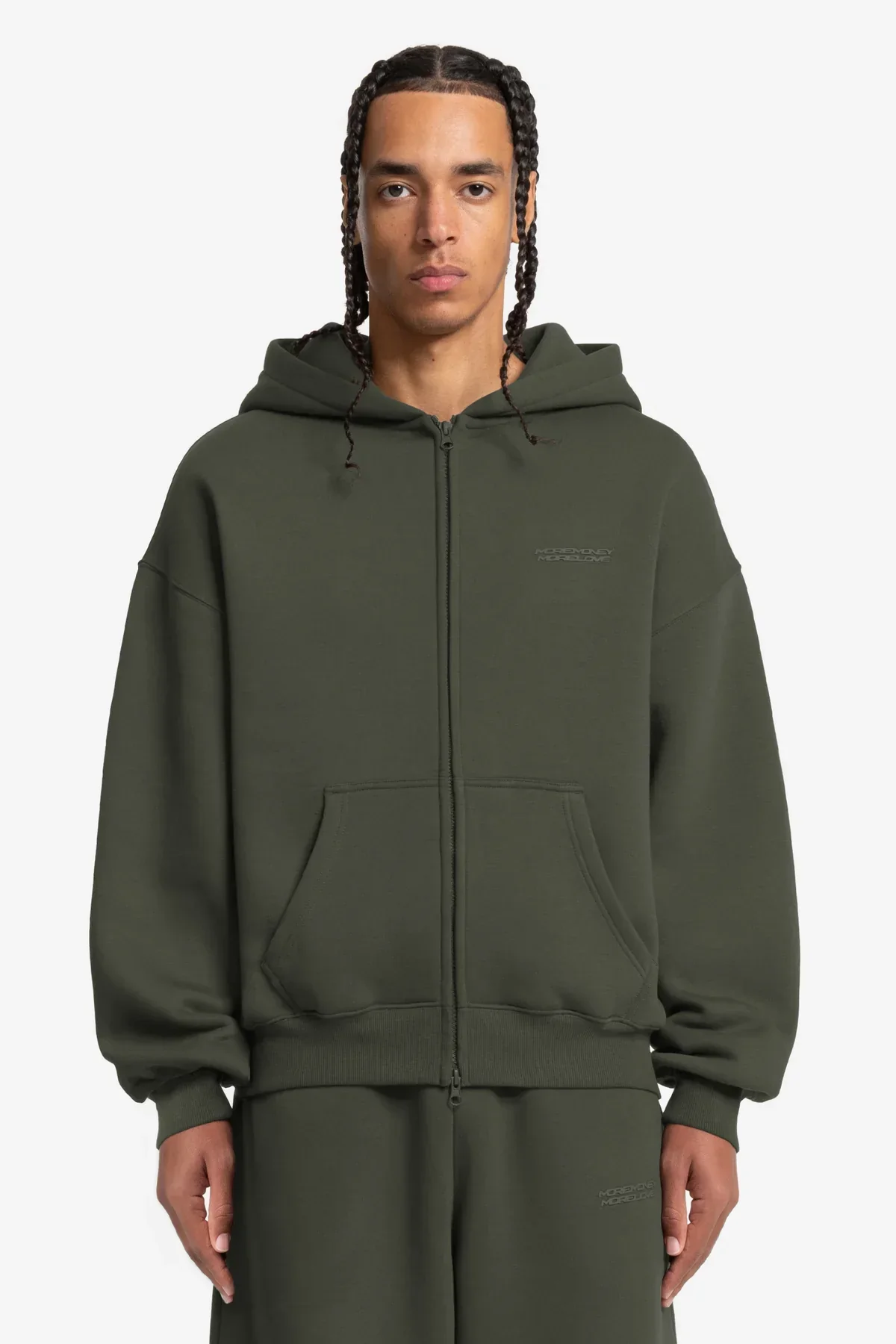 CLOUDS ZIP + JOGGER OLIVE - Image 4