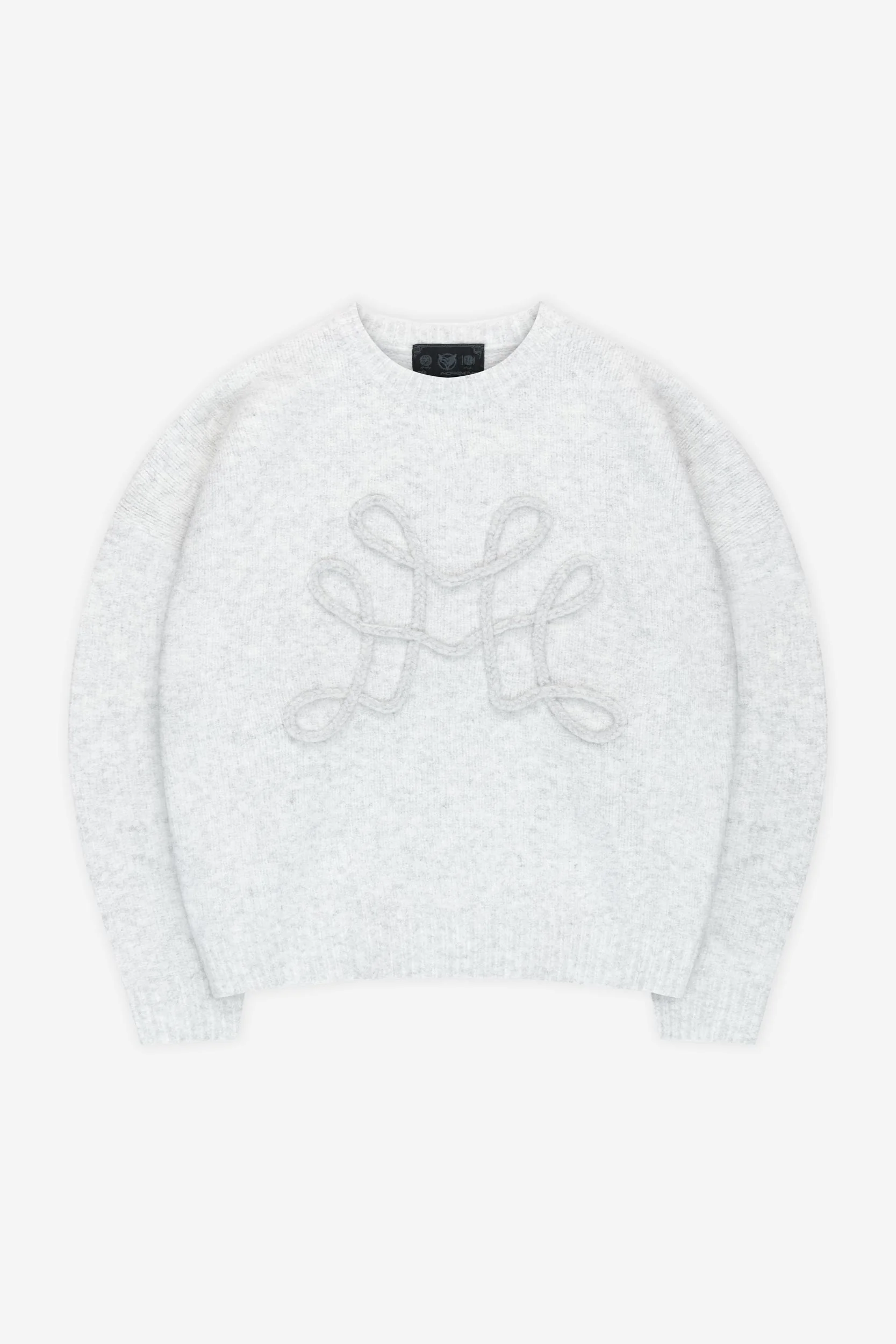 DA BIG M KNIT SWEATER GREY