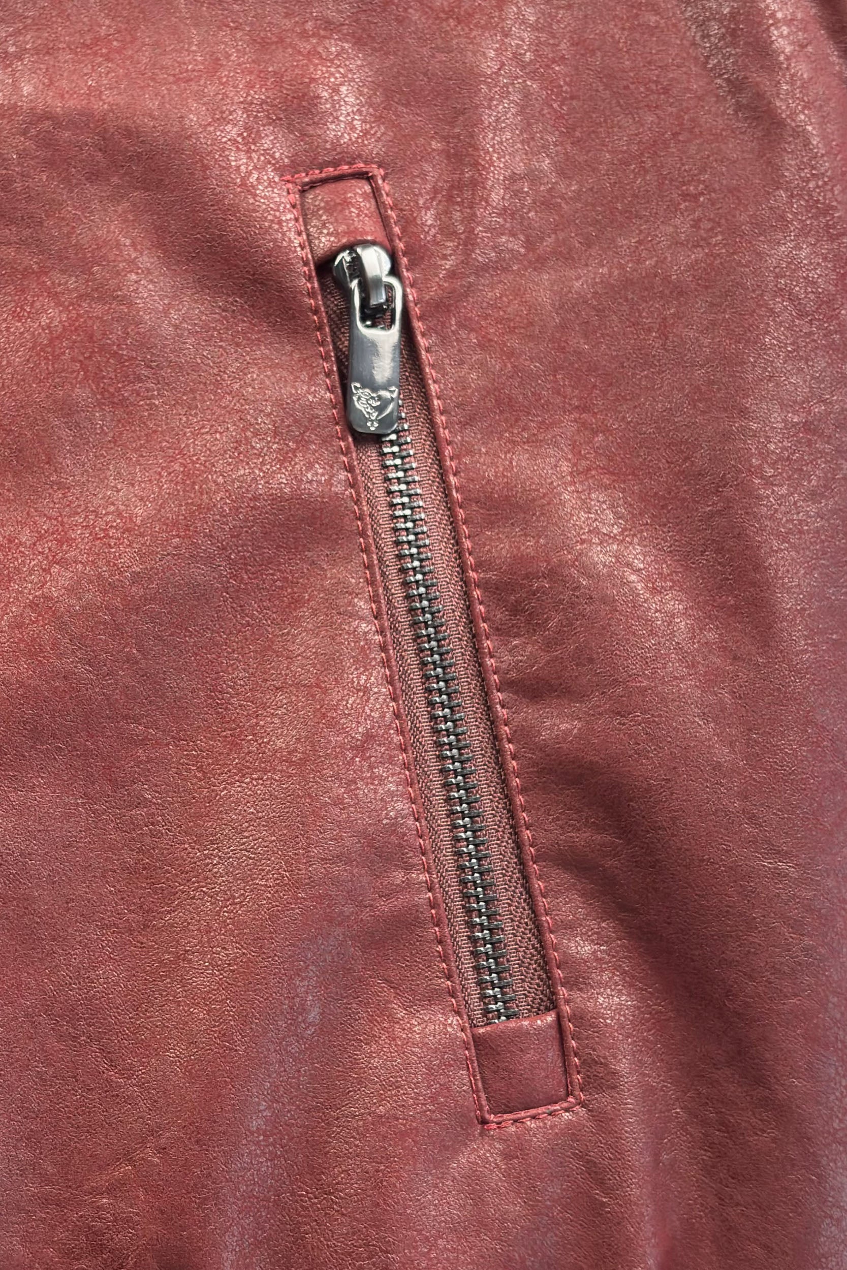 DA BIG M LEATHER JACKET RED - Image 10