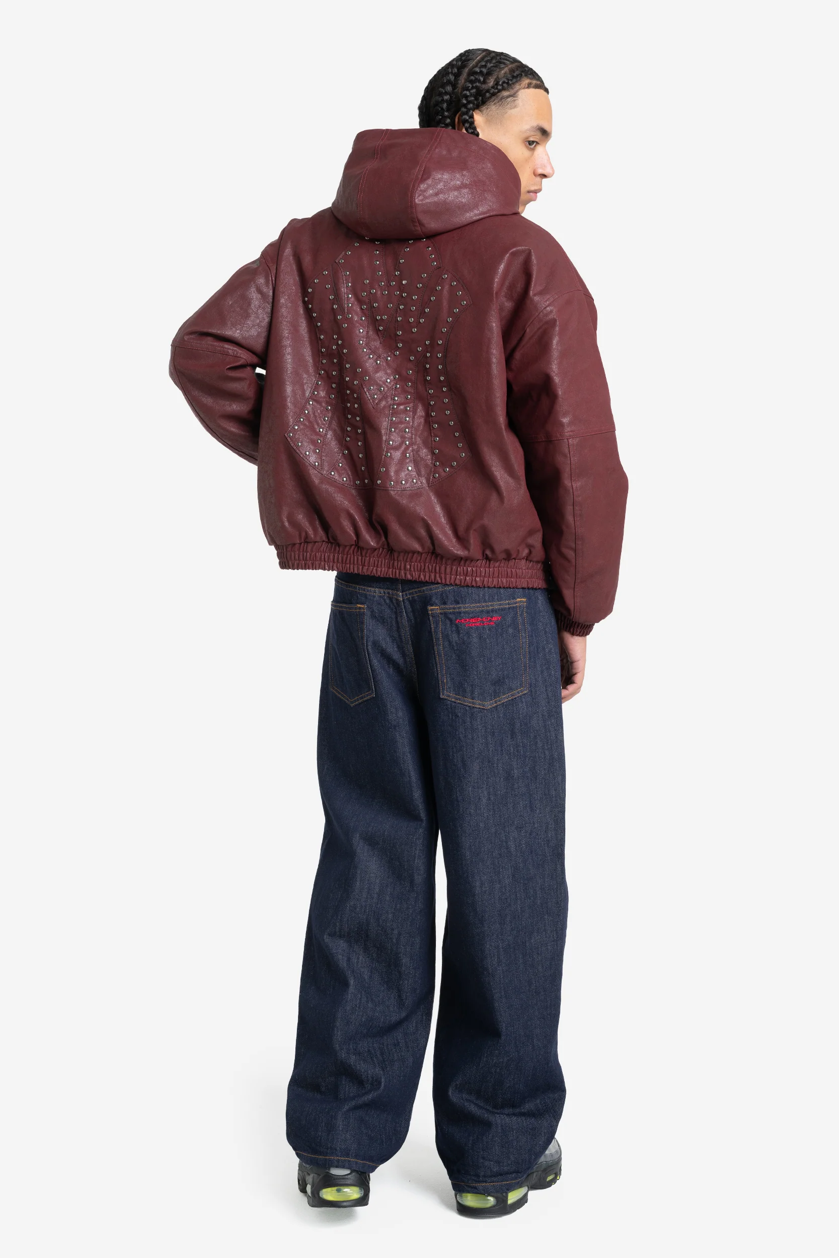 DA BIG M LEATHER JACKET RED - Image 3