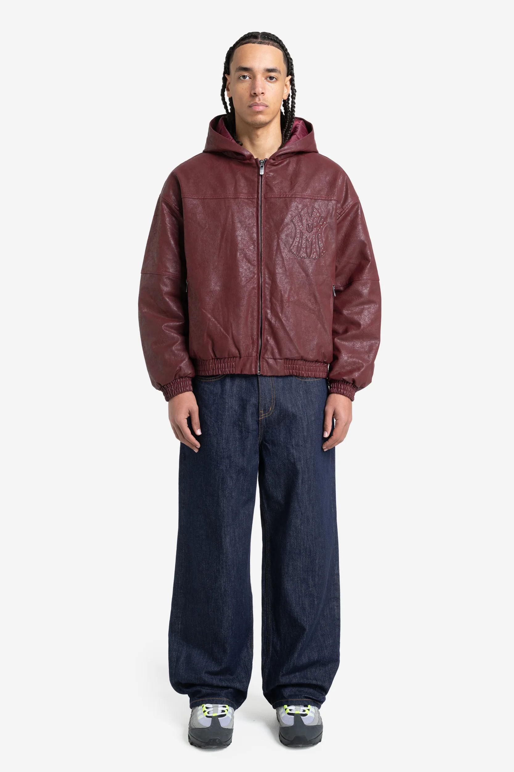 DA BIG M LEATHER JACKET RED - Image 4
