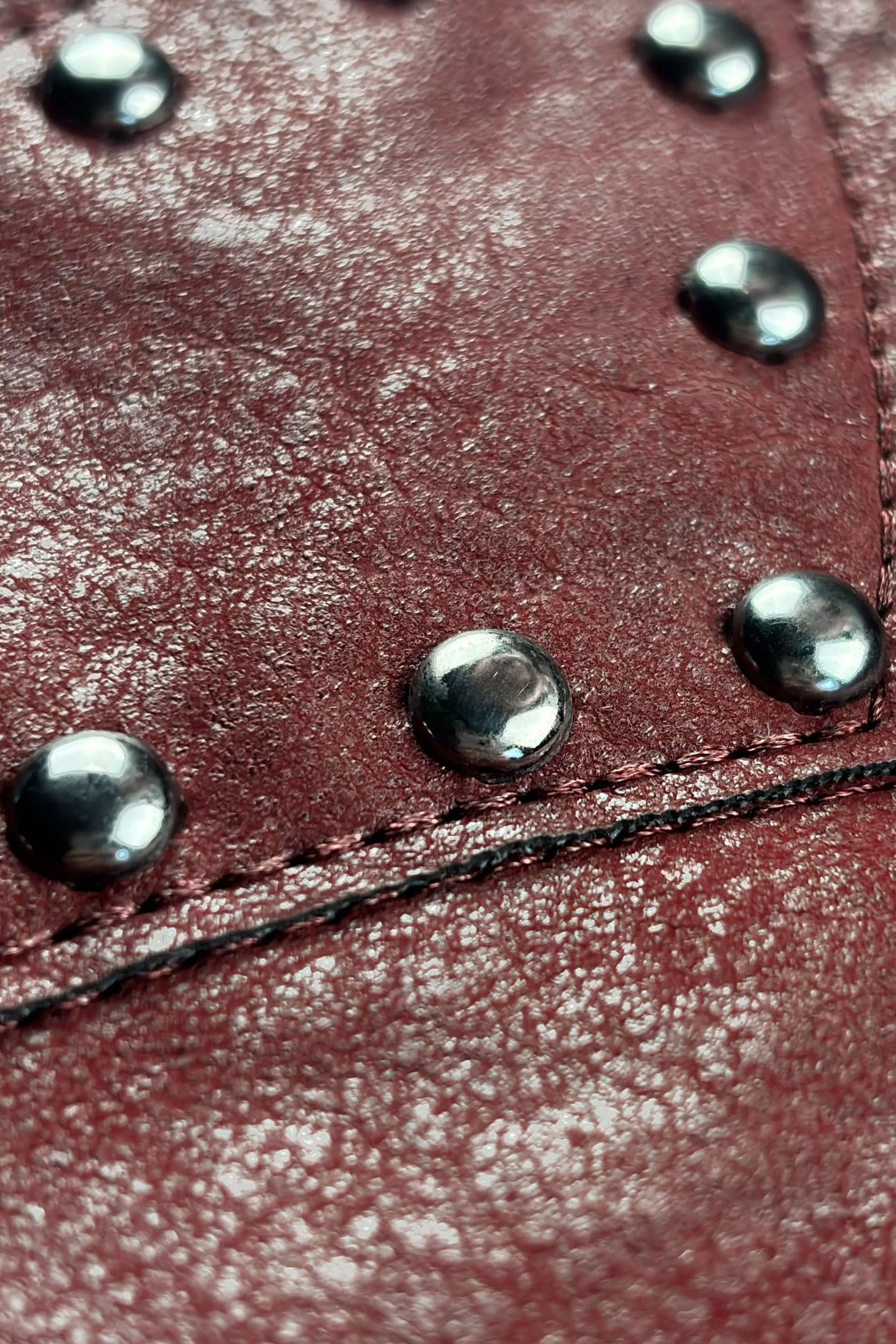 DA BIG M LEATHER JACKET RED - Image 9