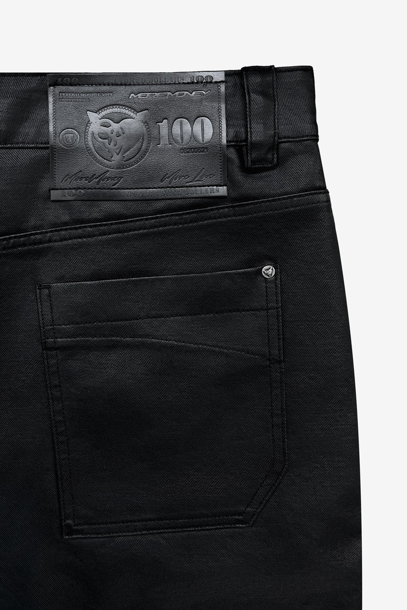DISTINCTIVE COATED JORTS BLACK - Image 8