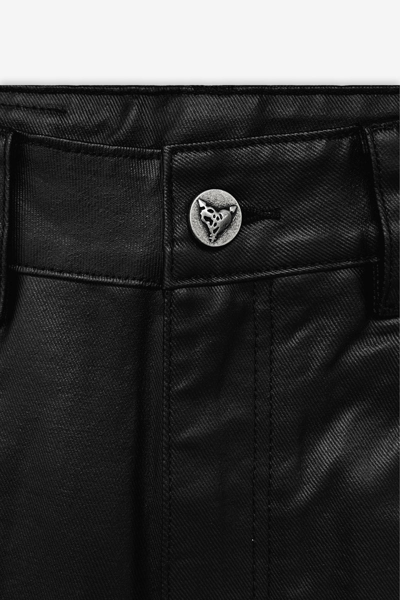 DISTINCTIVE COATED JORTS BLACK - Image 9
