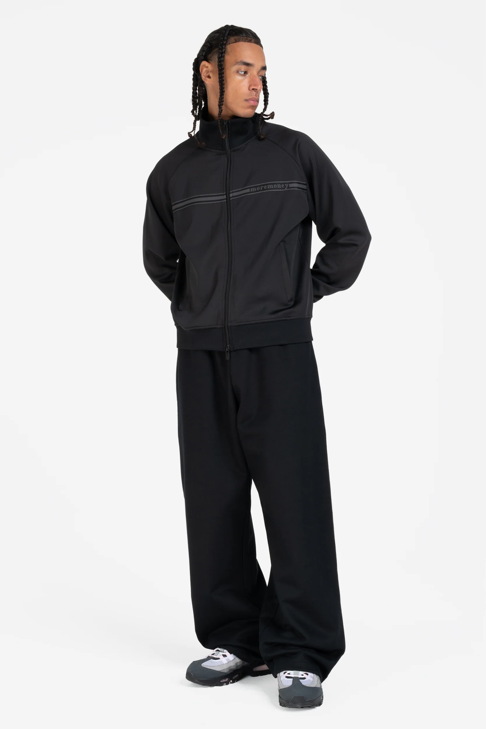 OPEN LEG JOGGER BLACK - Image 5