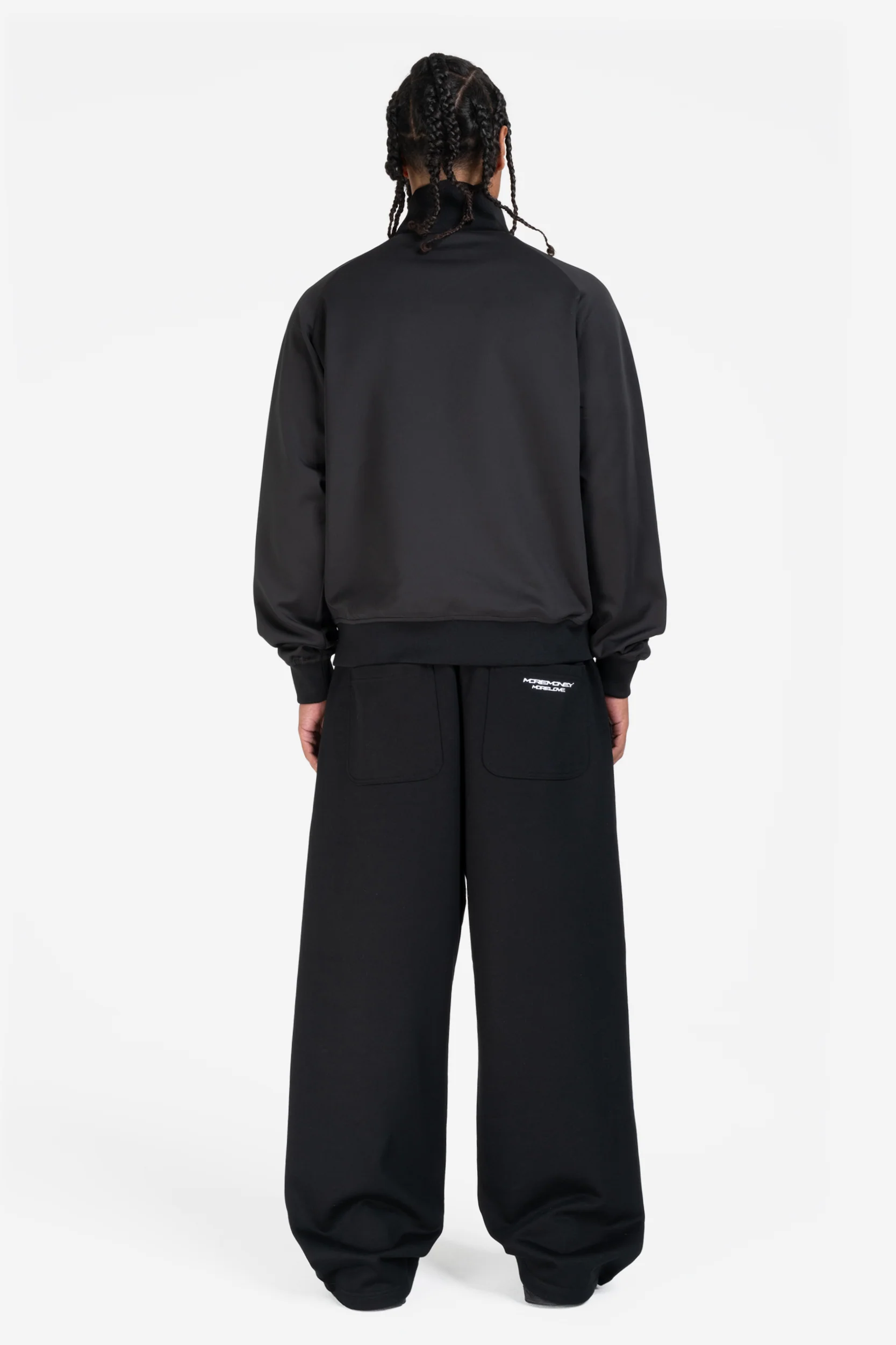 OPEN LEG JOGGER BLACK - Image 6