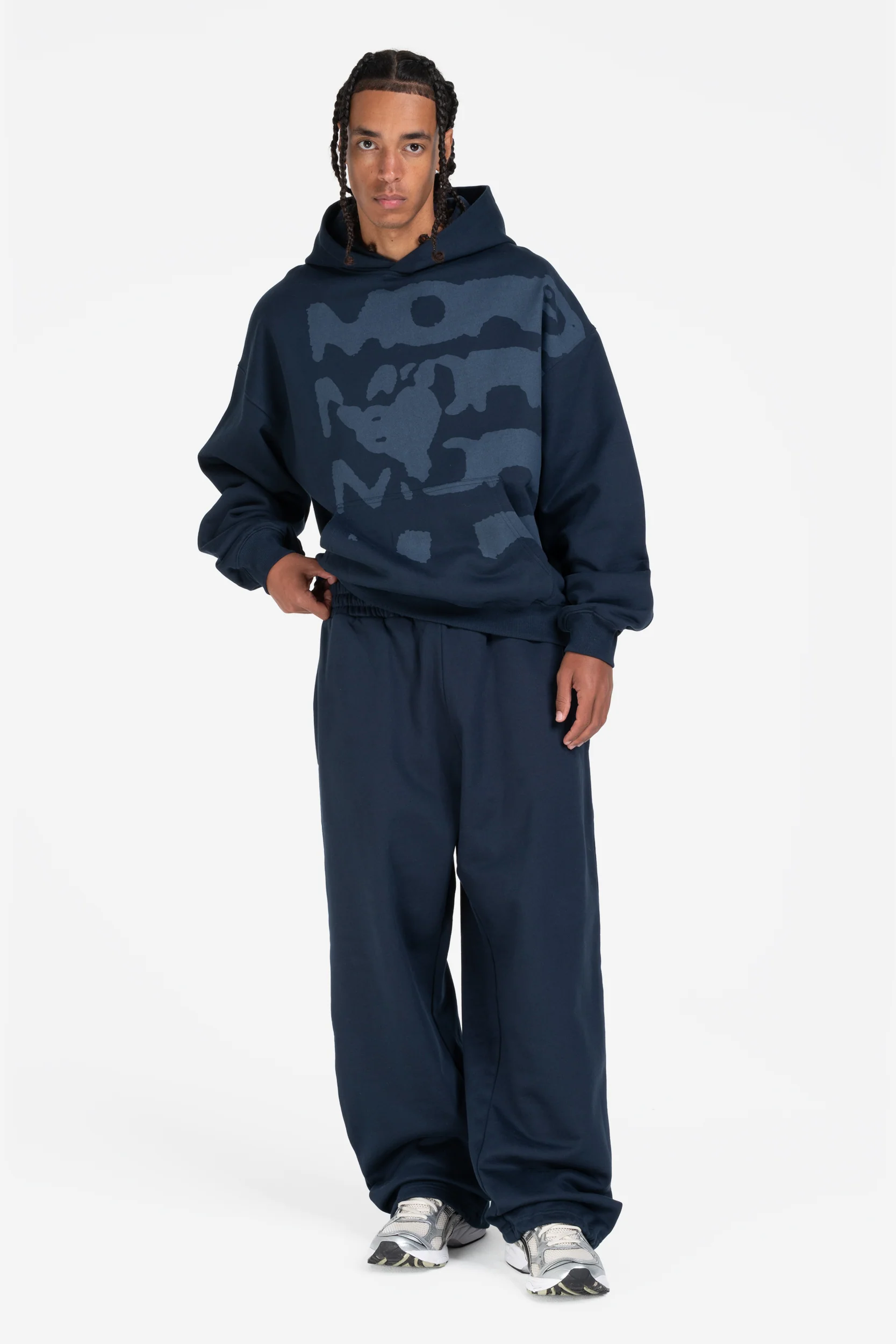 OPEN LEG JOGGER NAVY - Image 3