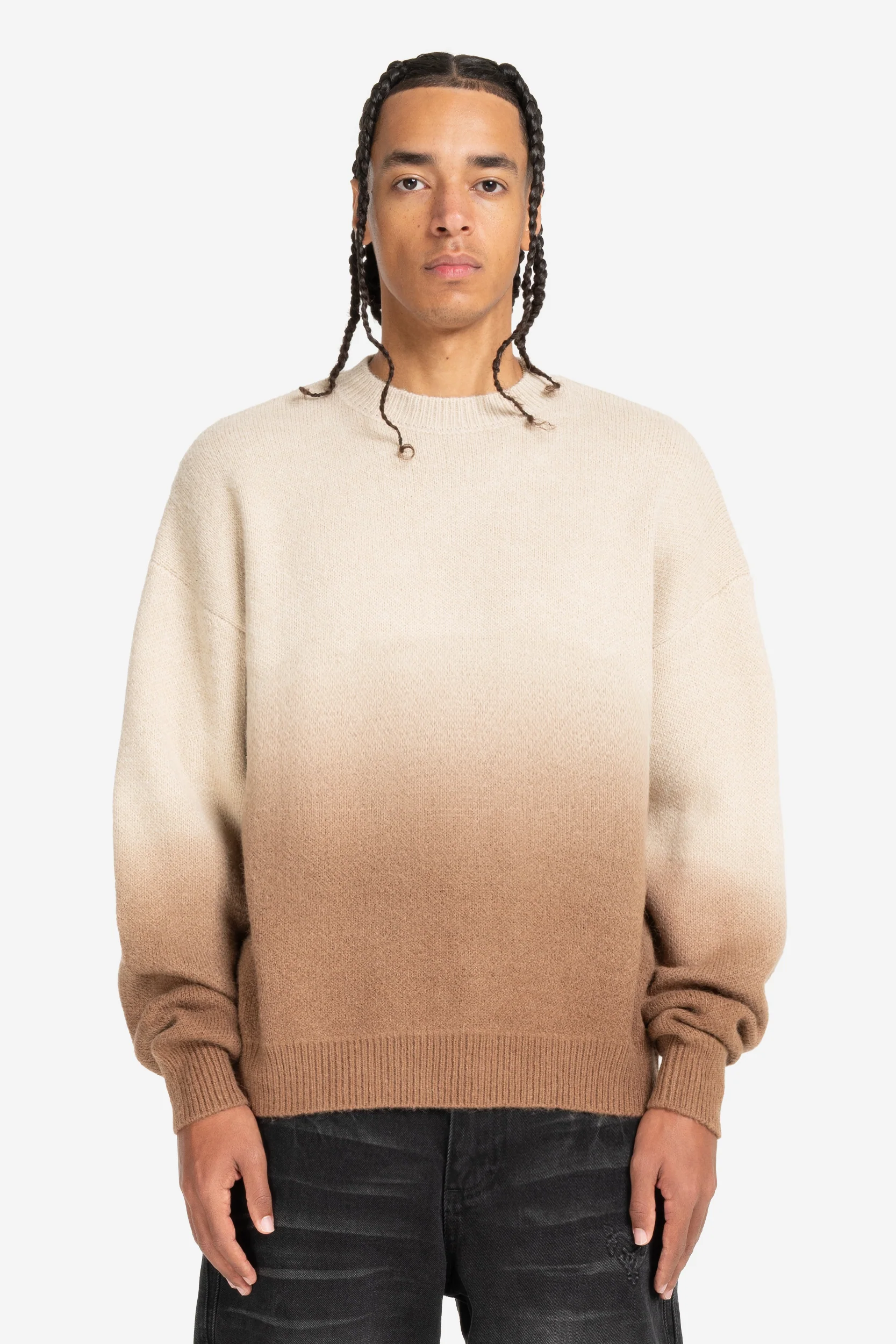 GRADIANT KNIT SWEATER BROWN - Image 2