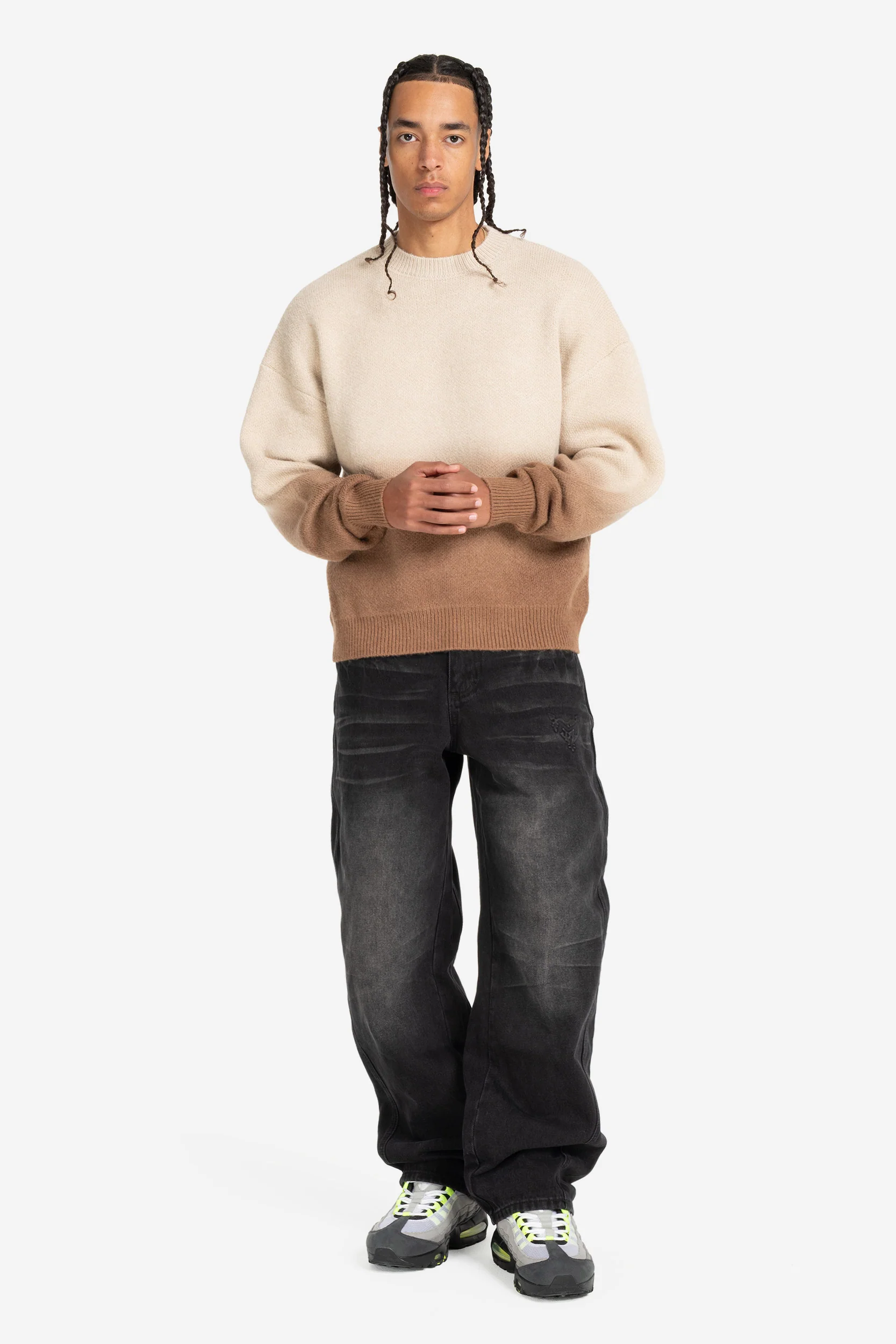 GRADIANT KNIT SWEATER BROWN - Image 4