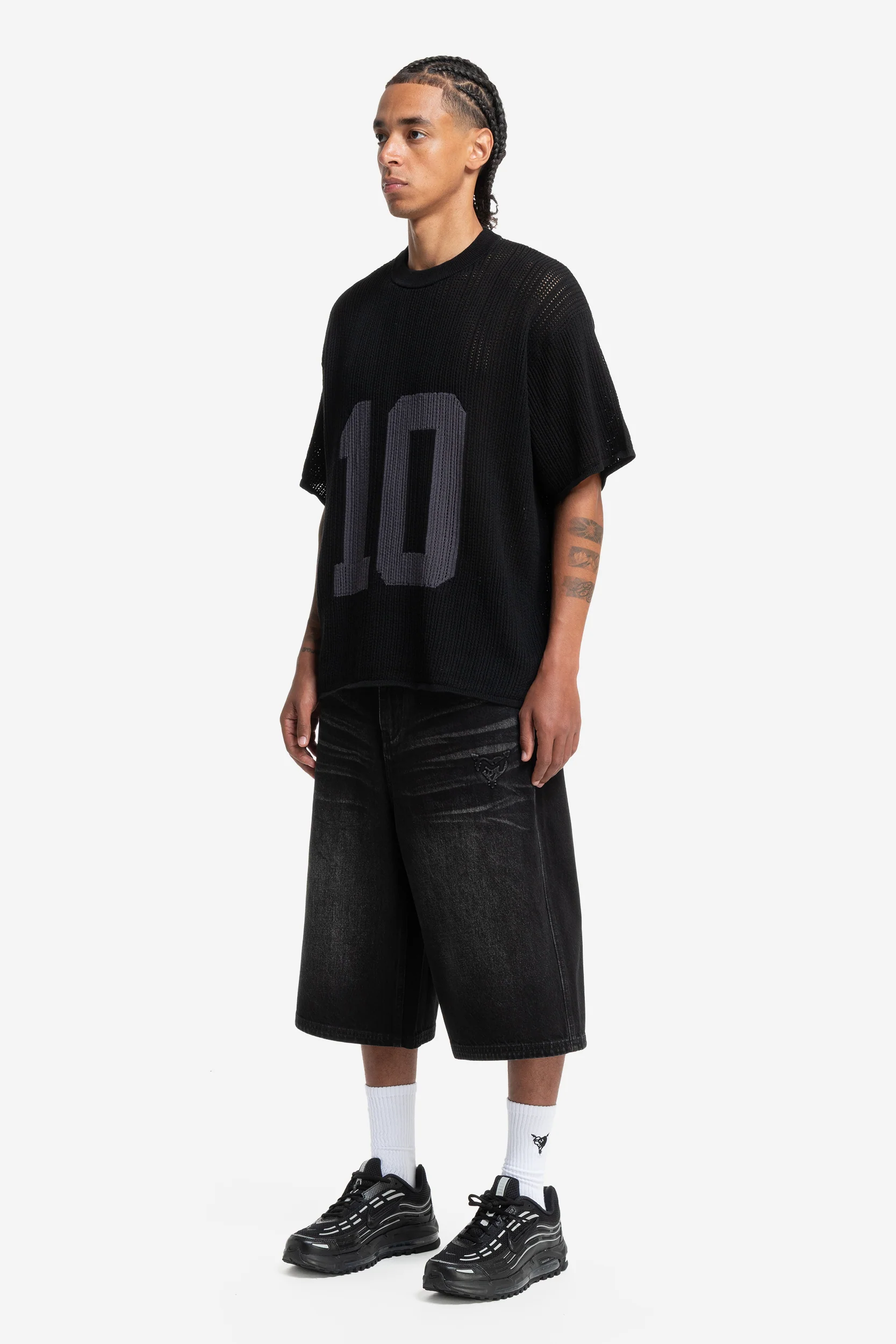 KNIT TEE JERSEY BLACK - Image 3