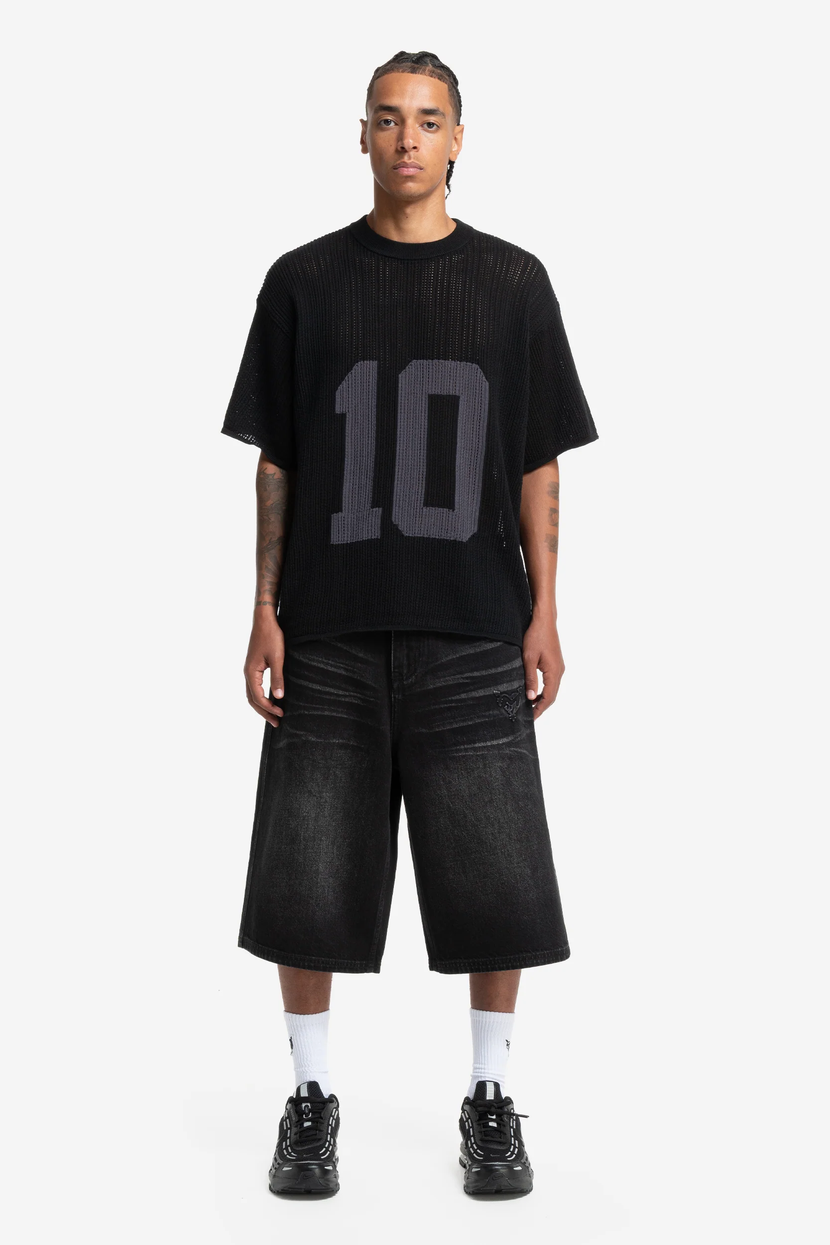KNIT TEE JERSEY BLACK - Image 4