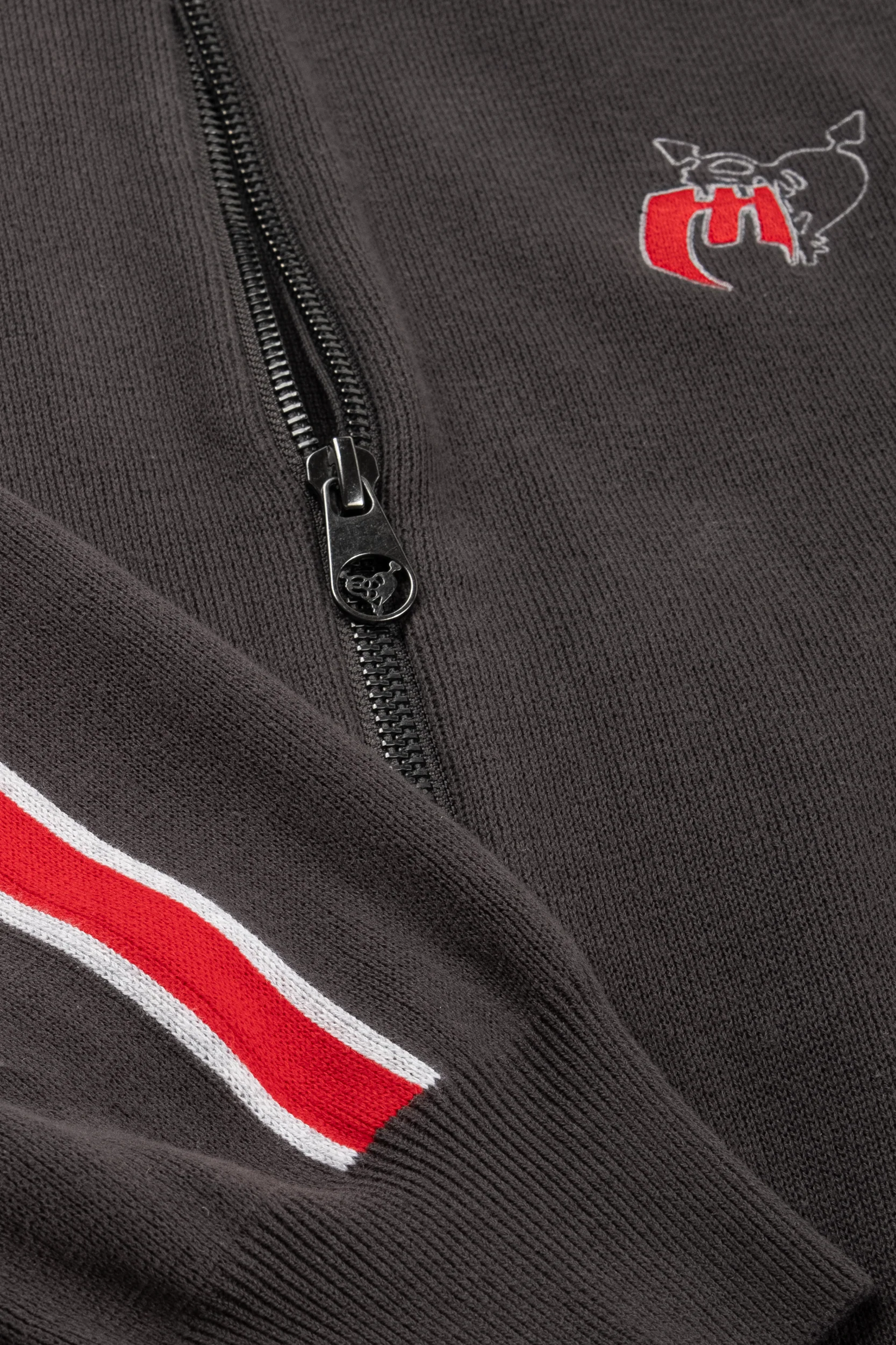 KNIT TRACK JACKET GREY - Image 4