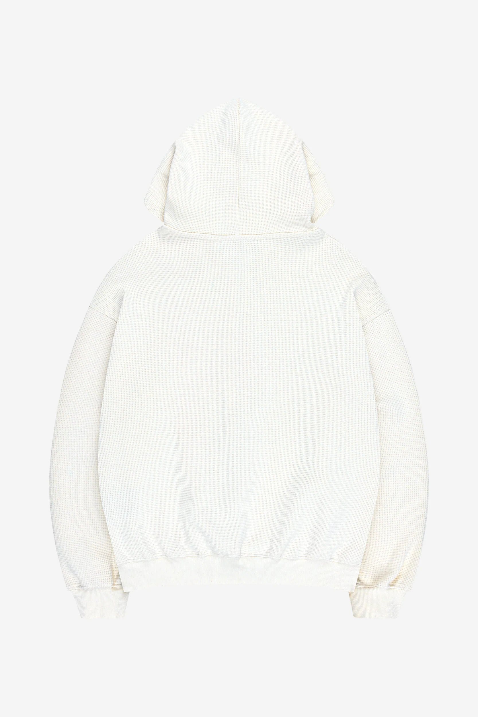 LEGACY WAFFLE ZIP HOODIE CREAM - Image 5