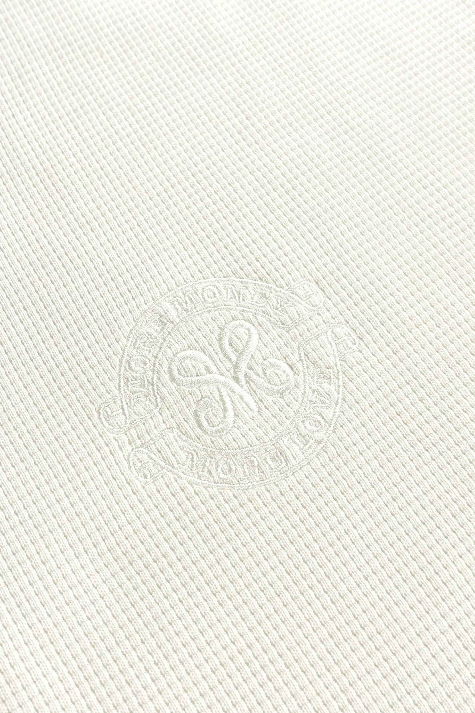 LEGACY WAFFLE ZIP HOODIE CREAM - Image 6