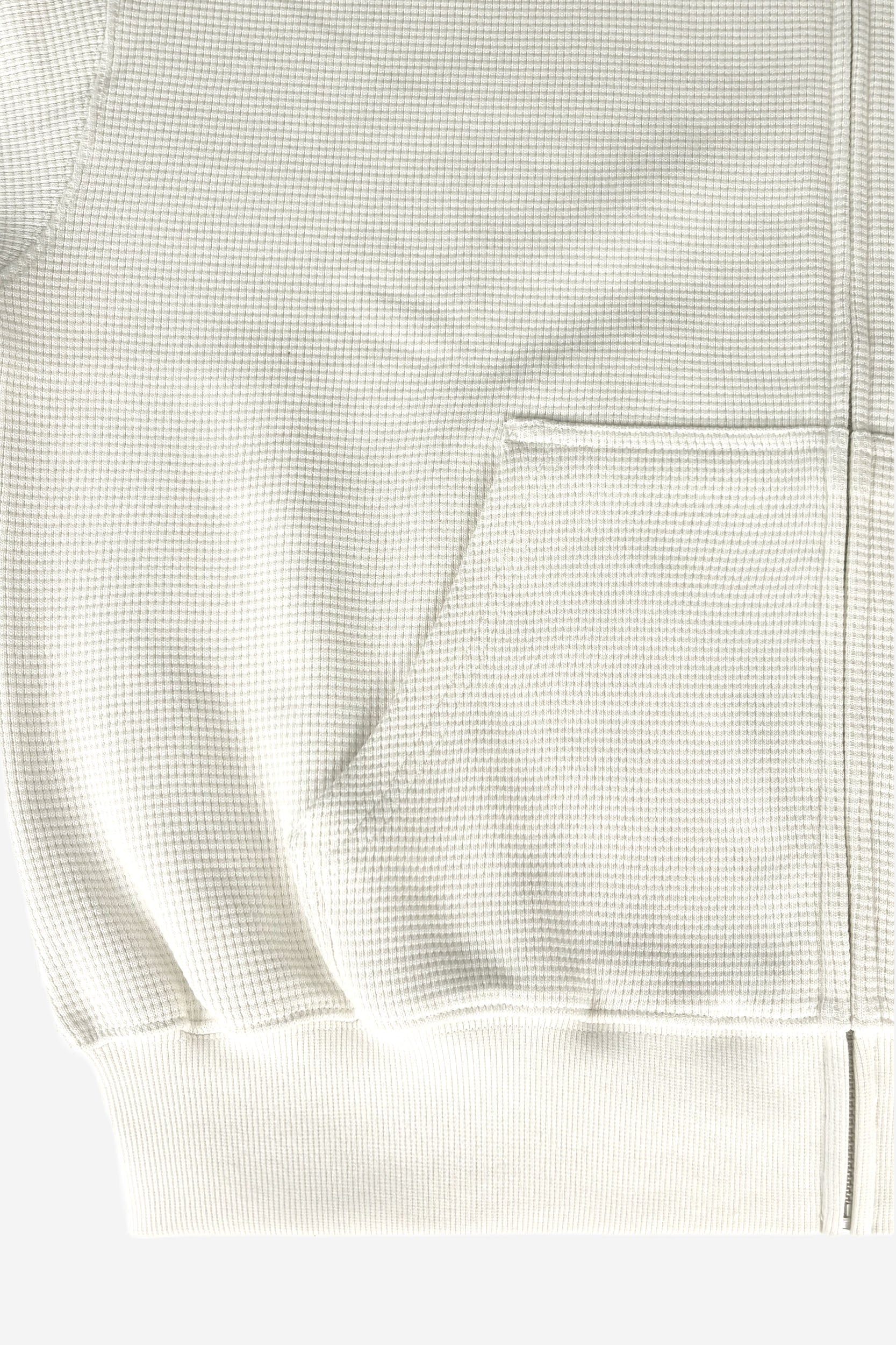 LEGACY WAFFLE ZIP HOODIE CREAM - Image 7