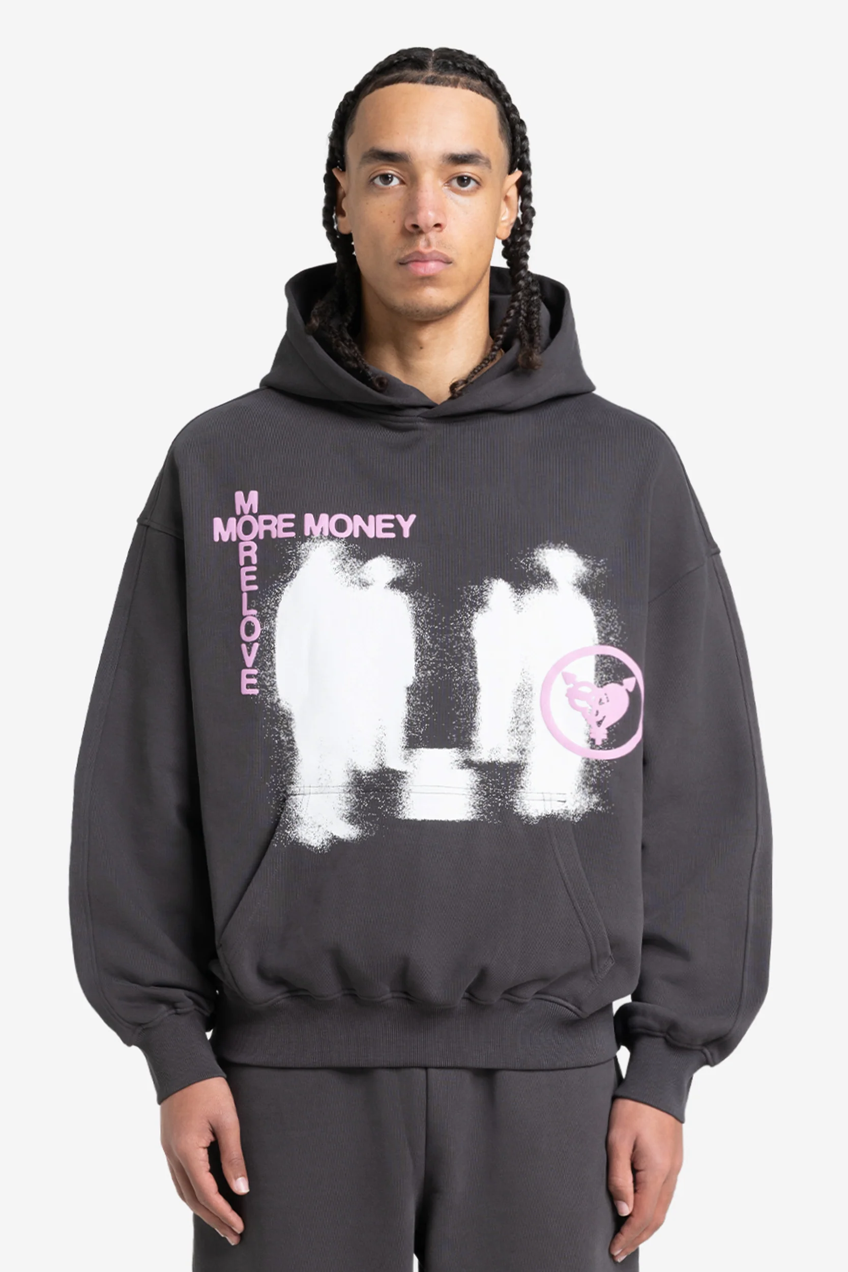 LOST BOND HOODIE DARK GREY - Image 2