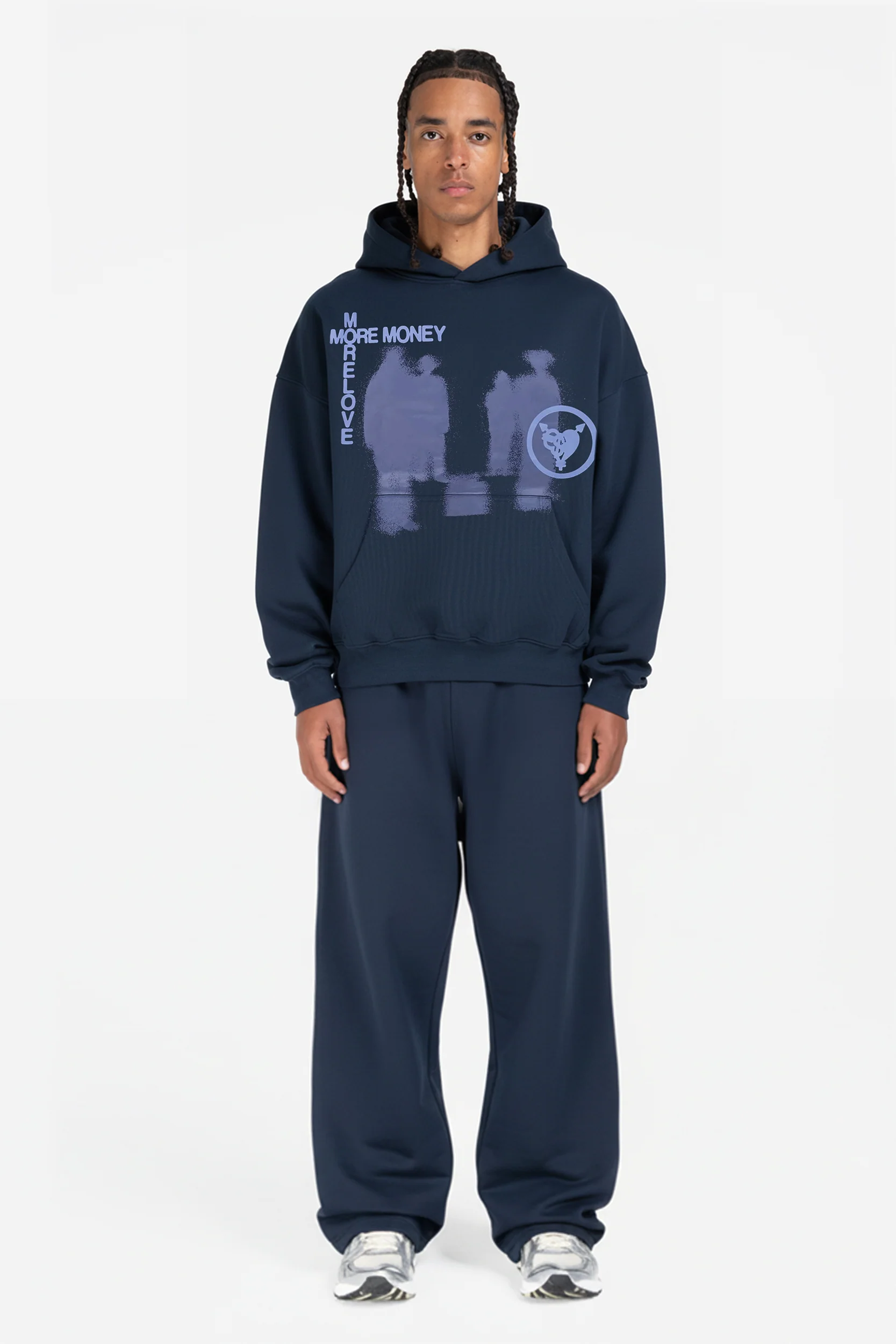 LOST BOND HOODIE NAVY - Image 3