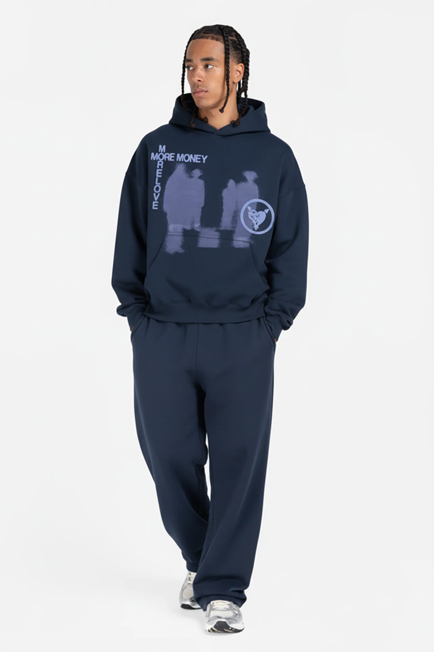 LOST BOND HOODIE NAVY - Image 4