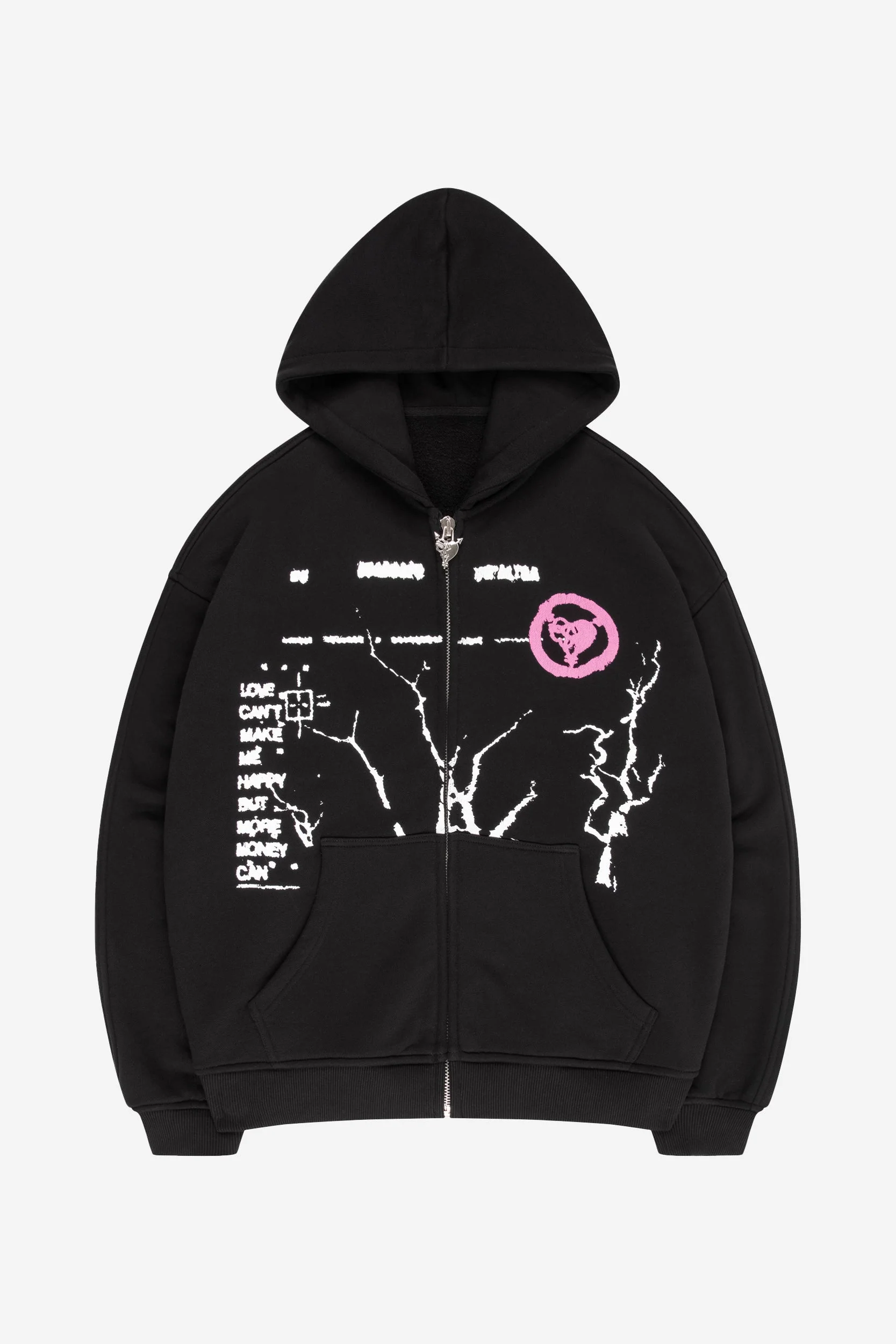 MONEY ROOTED ZIP BLACK + OPEN LEG JOGGER BLACK - Image 2
