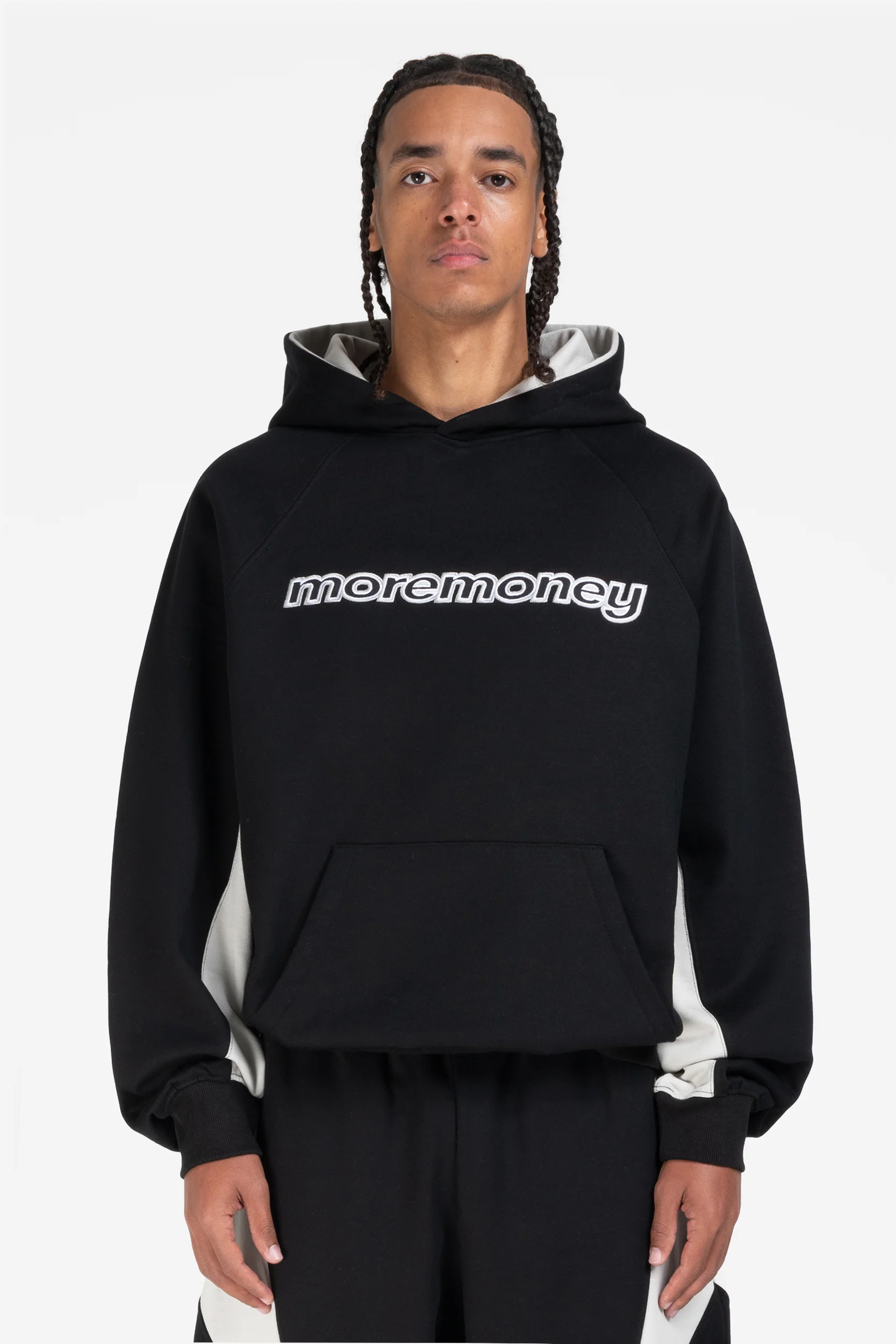 PANEL HOODIE BLACK - Image 2