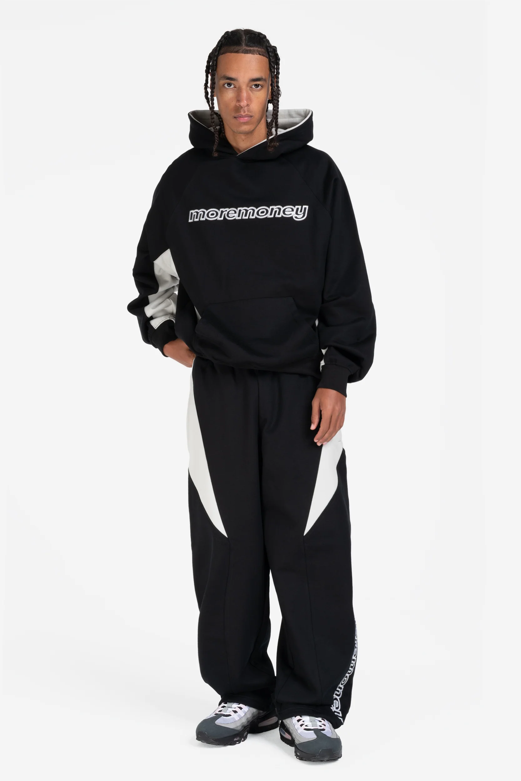 PANEL HOODIE BLACK - Image 3
