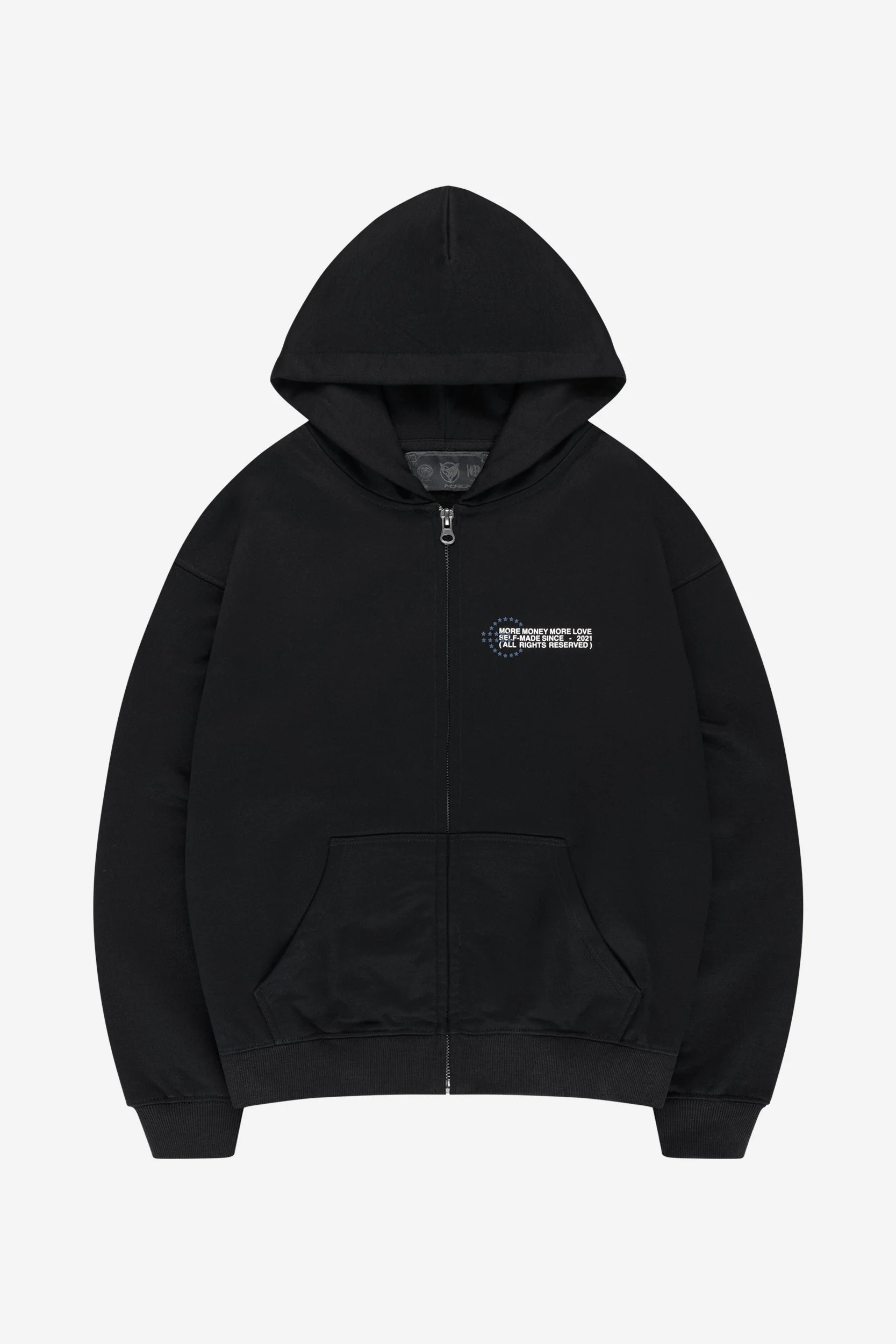 PROFIT ZIP HOODIE + OPEN LEG JOGGER BLACK - Image 5