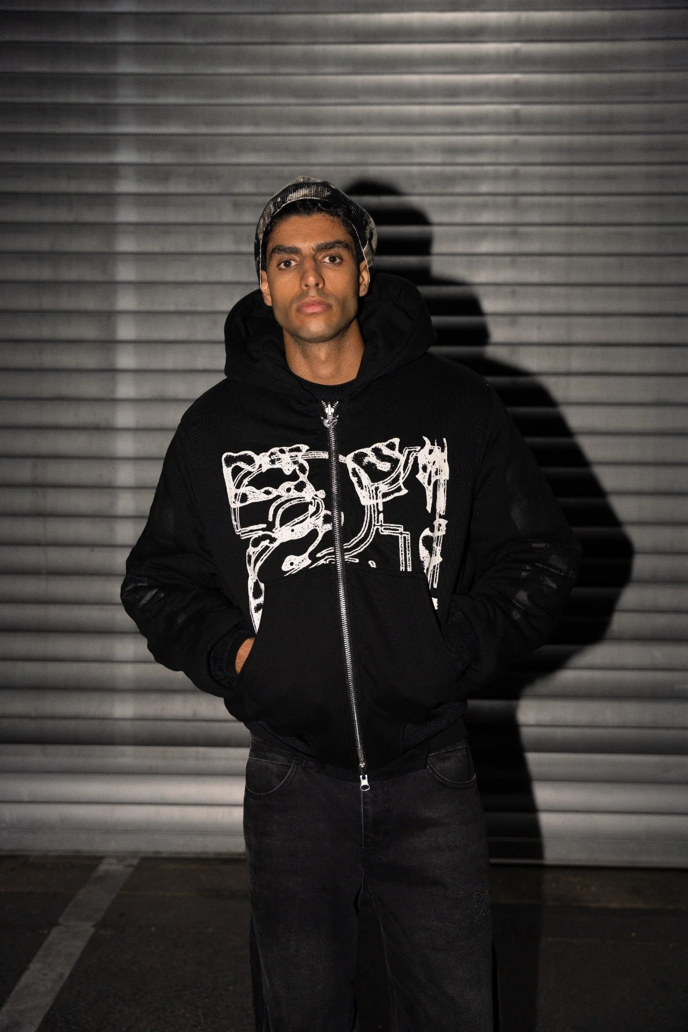 REVERSIBLE BOMBER JACKET BLACK - Image 5