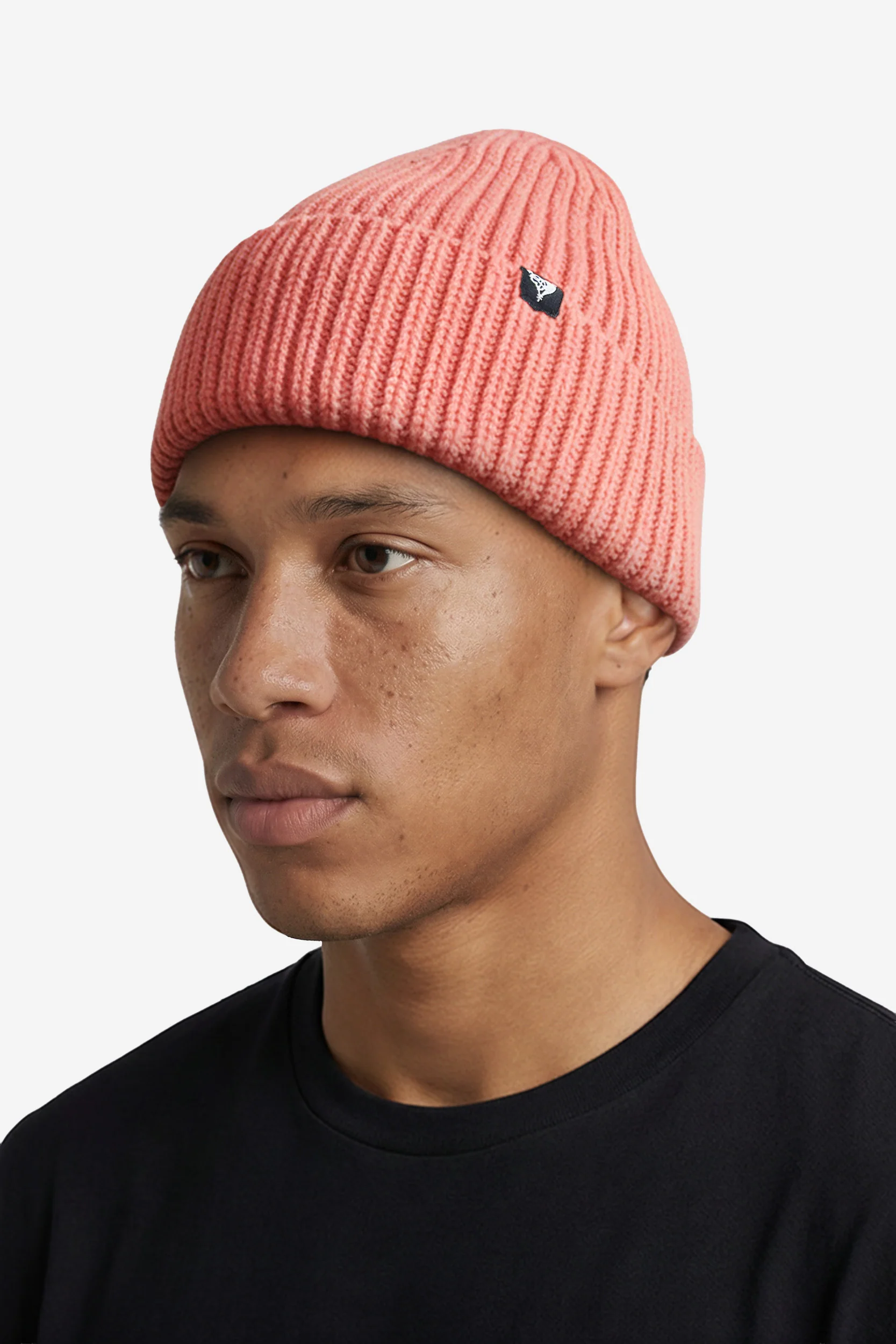 RIB KNIT BEANIE ORANGE - Image 2