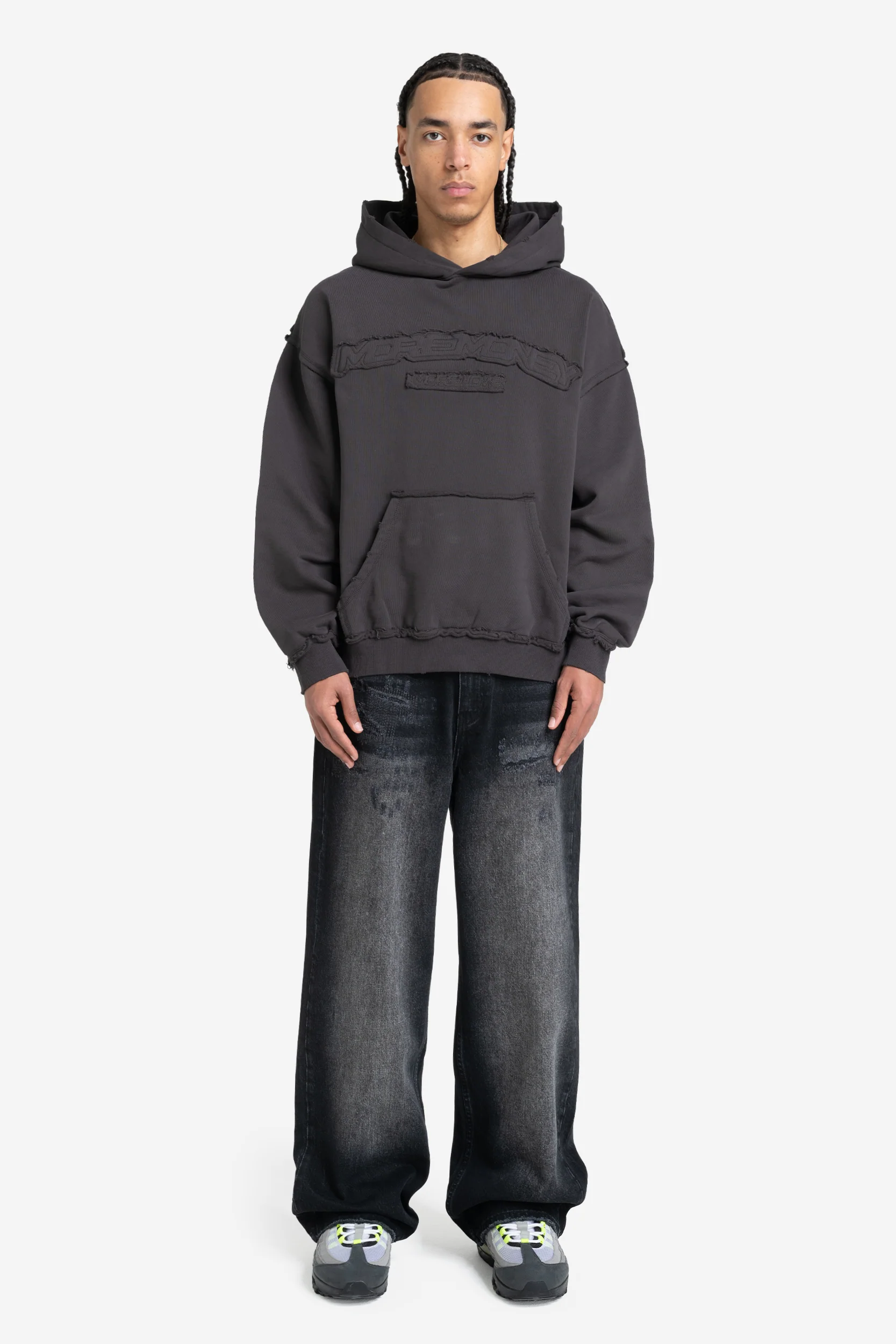 ROUGH HOODIE DARK GREY - Image 4