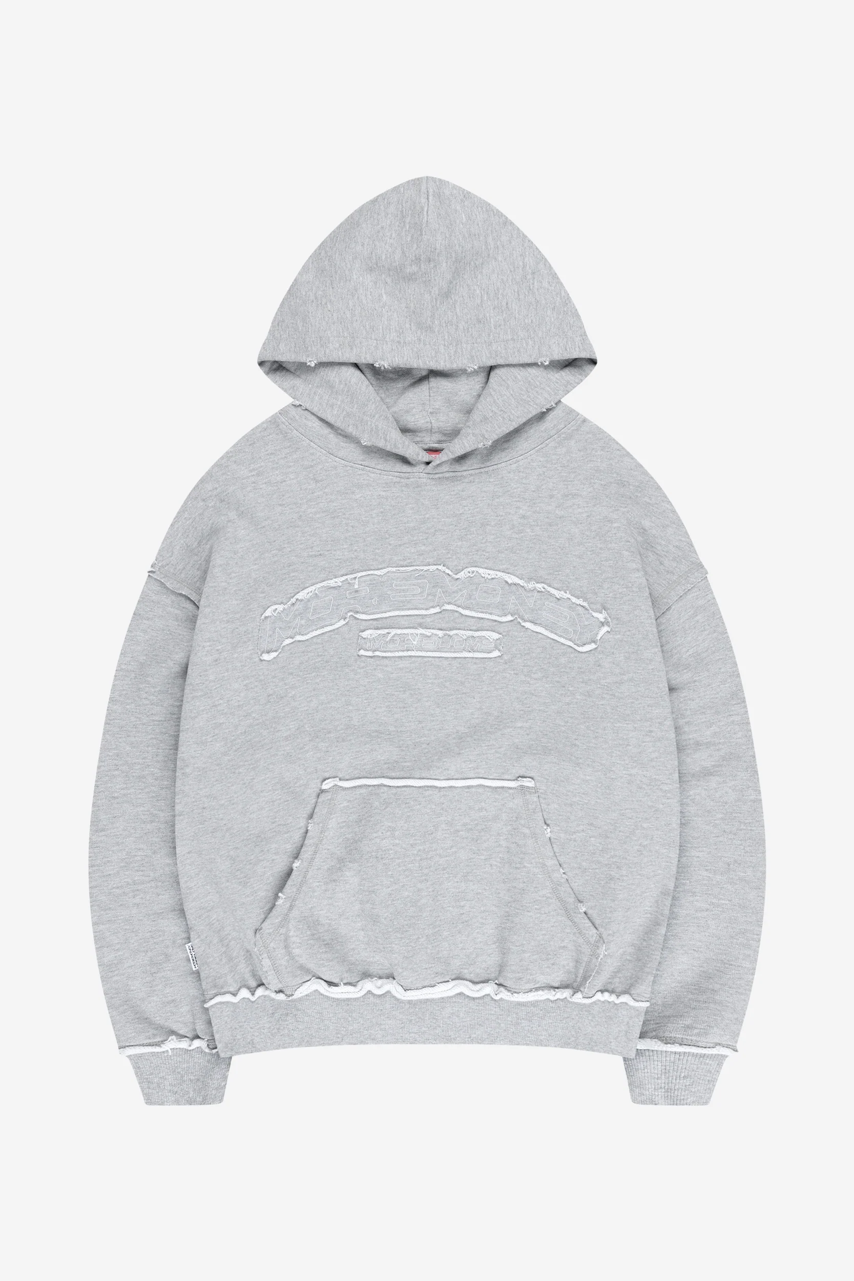 ROUGH HOODIE GREY MELANGE