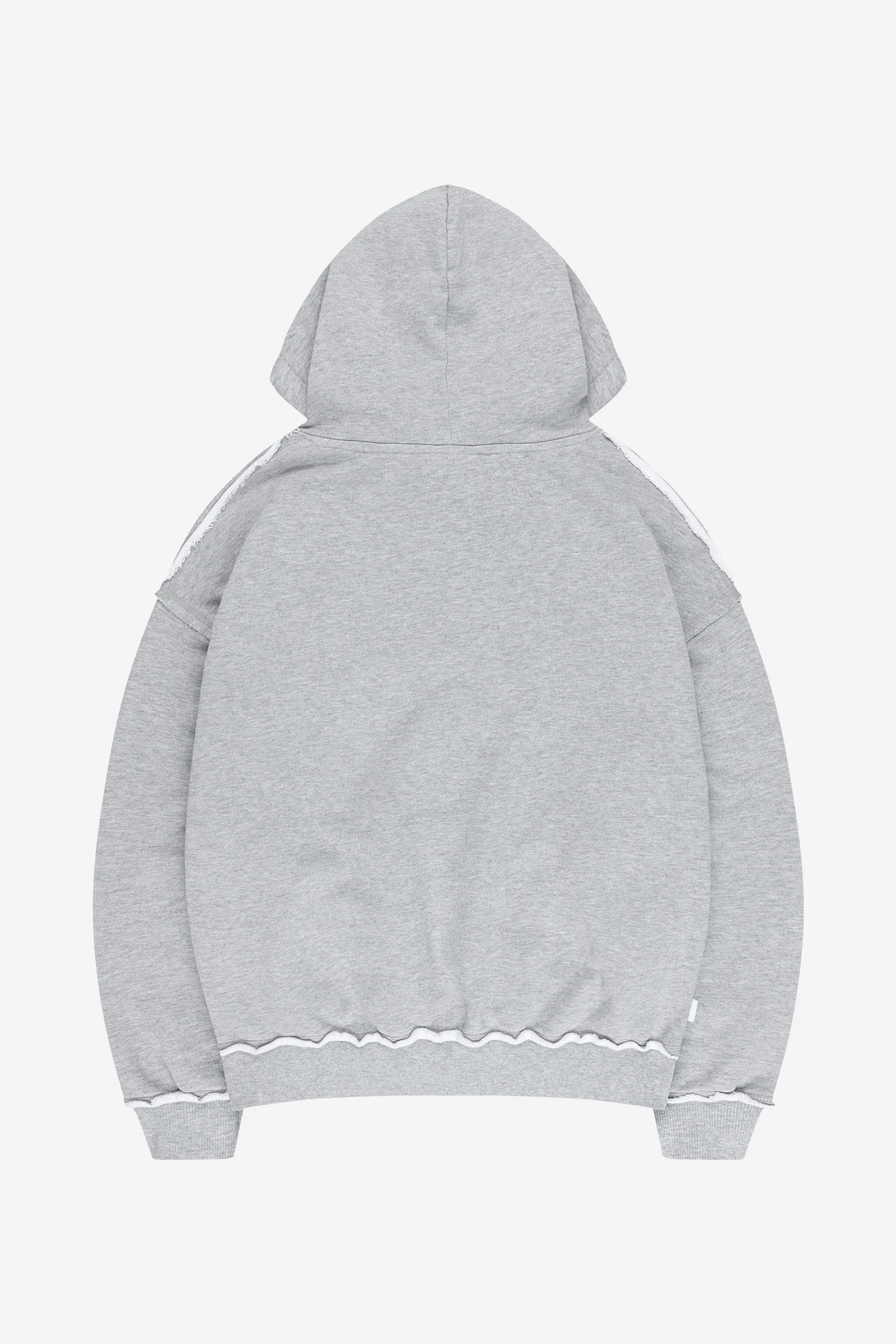 ROUGH HOODIE GREY MELANGE - Image 8