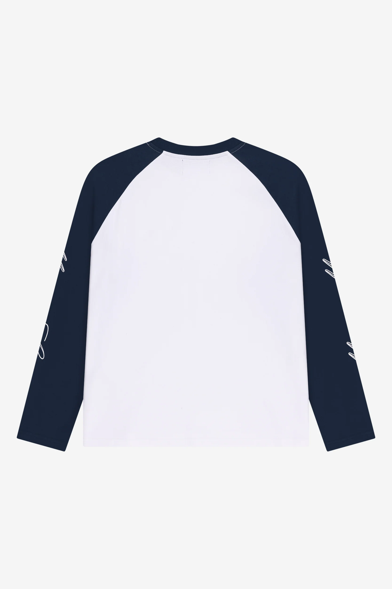 SCRIPT RAGLAN LONGSLEEVE NAVY - Image 5