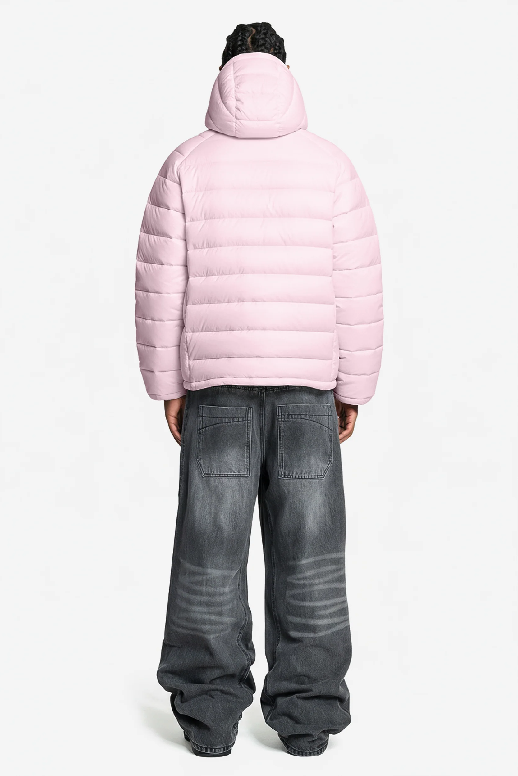 SLIM PUFFA JACKET PINK - Image 4