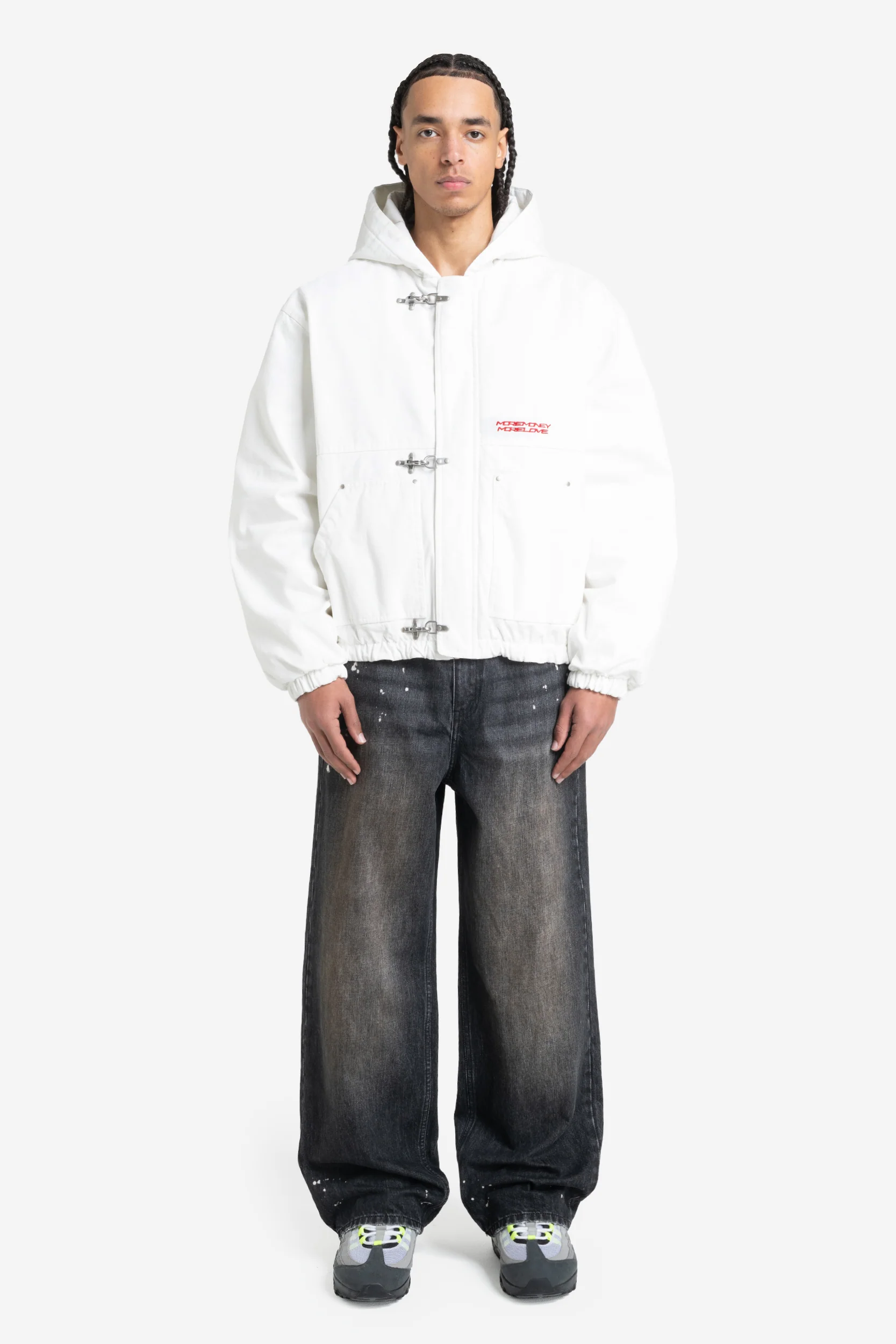 UTILITY CANVAS JACKET WHITE DUST - Image 4