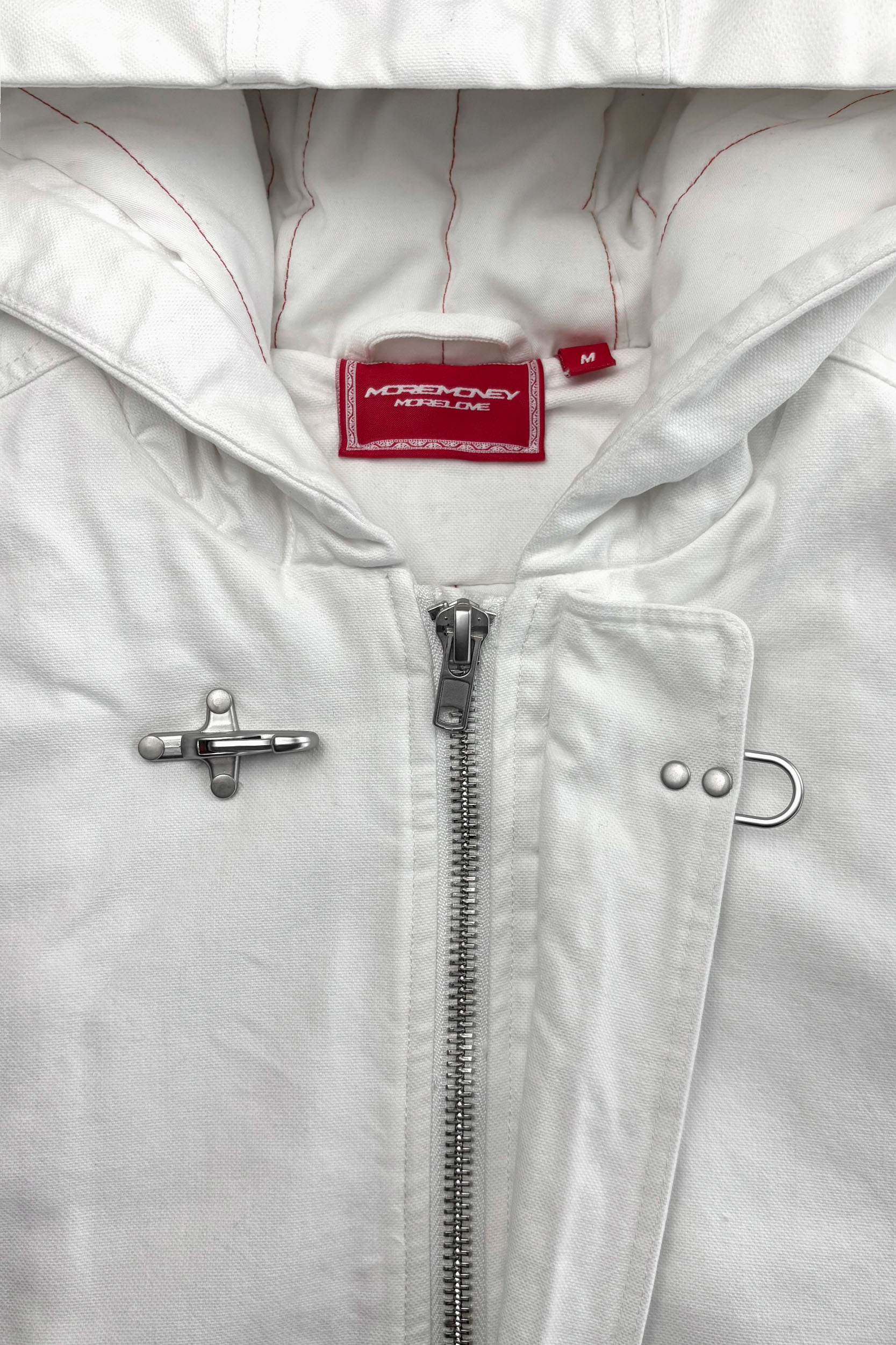 UTILITY CANVAS JACKET WHITE DUST - Image 7