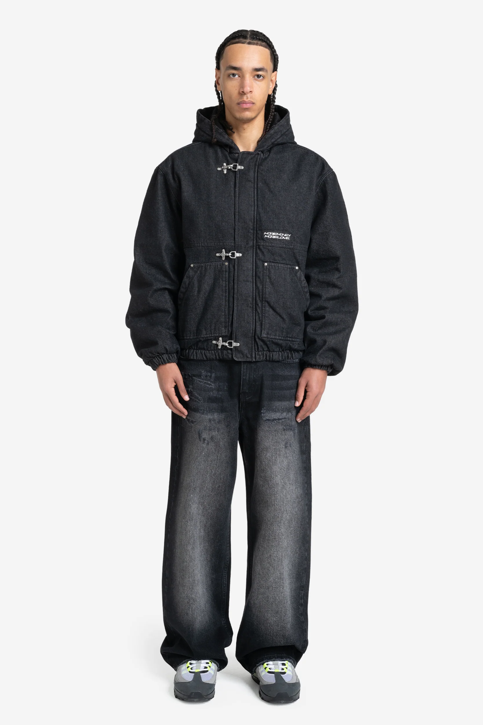 UTILITY DENIM JACKET BLACK IRON - Image 4