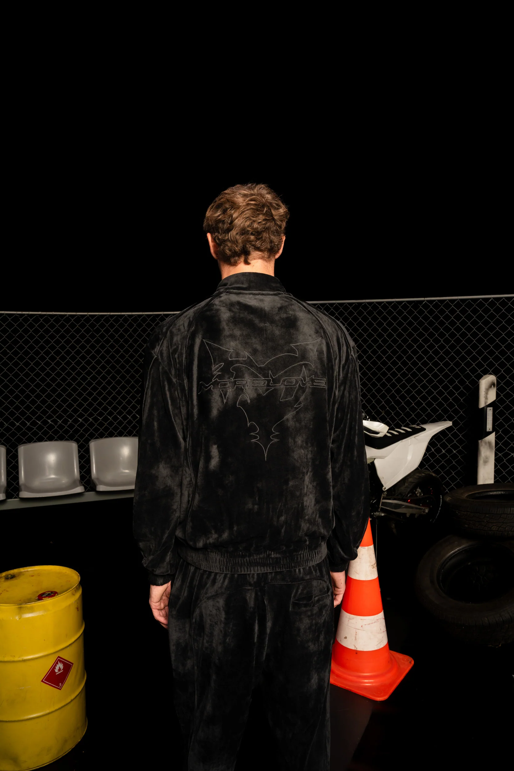 VELOUR JACKET BLACK - Image 3
