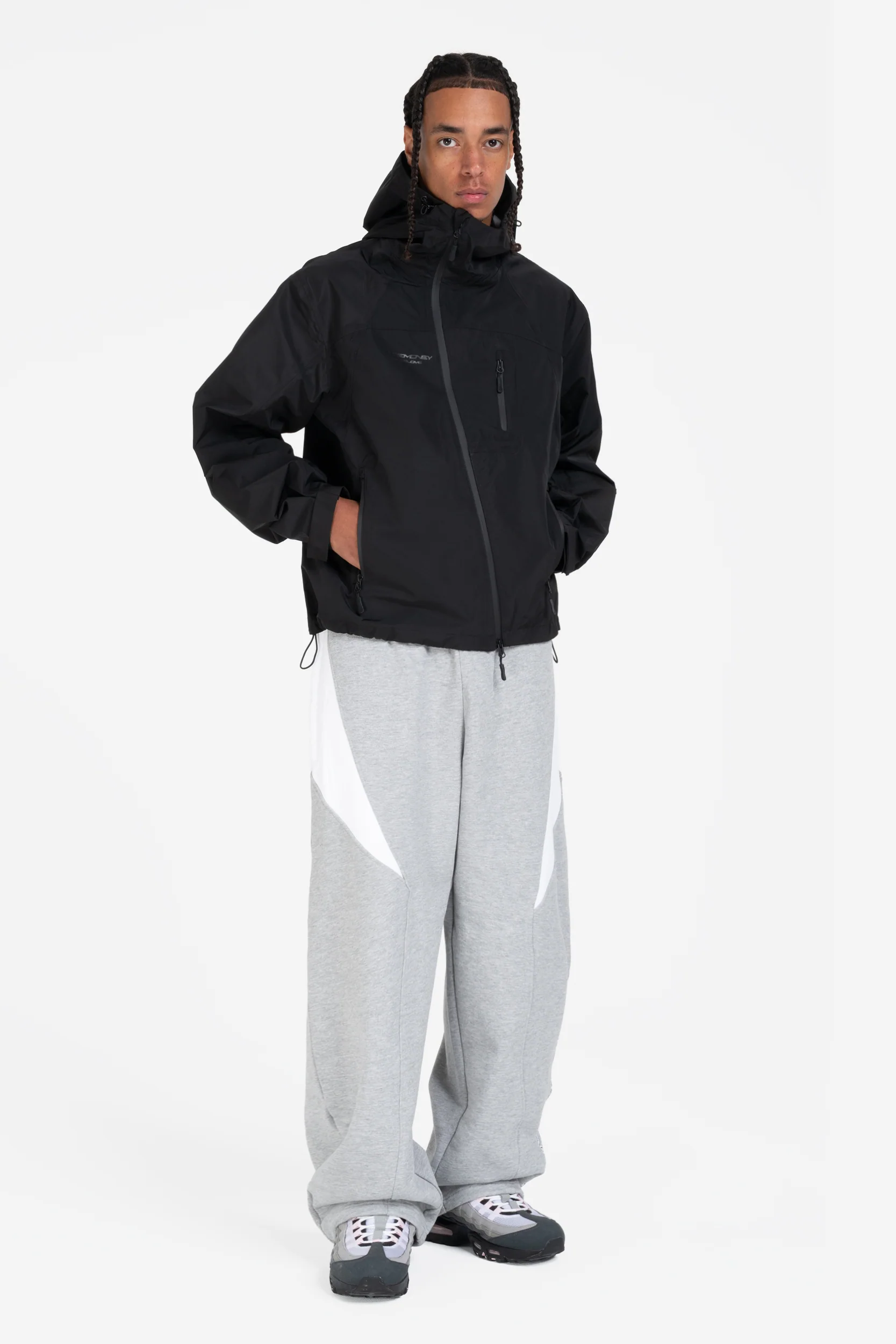 WATERPROOF SHELL JACKET BLACK - Image 3