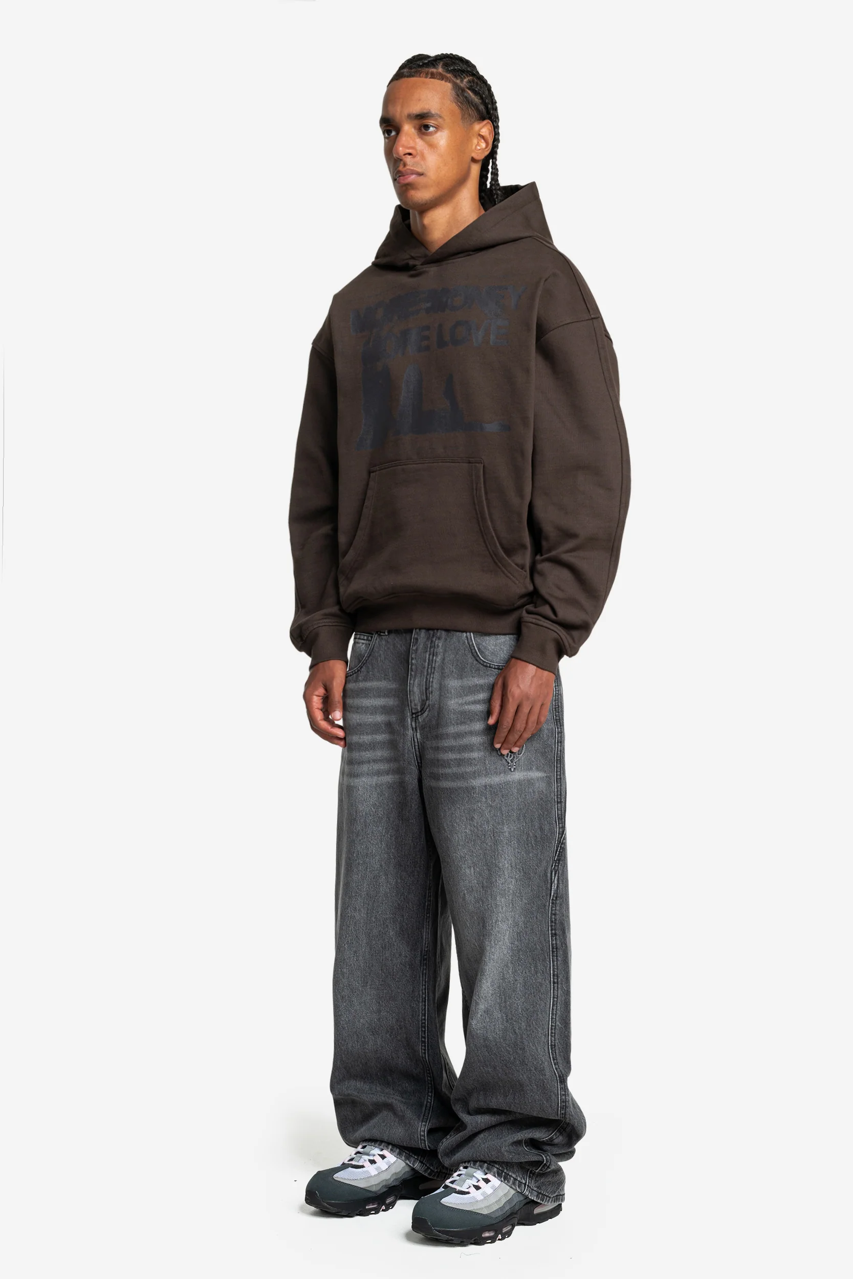 WET DREAM HOODIE DARK BROWN - Image 3