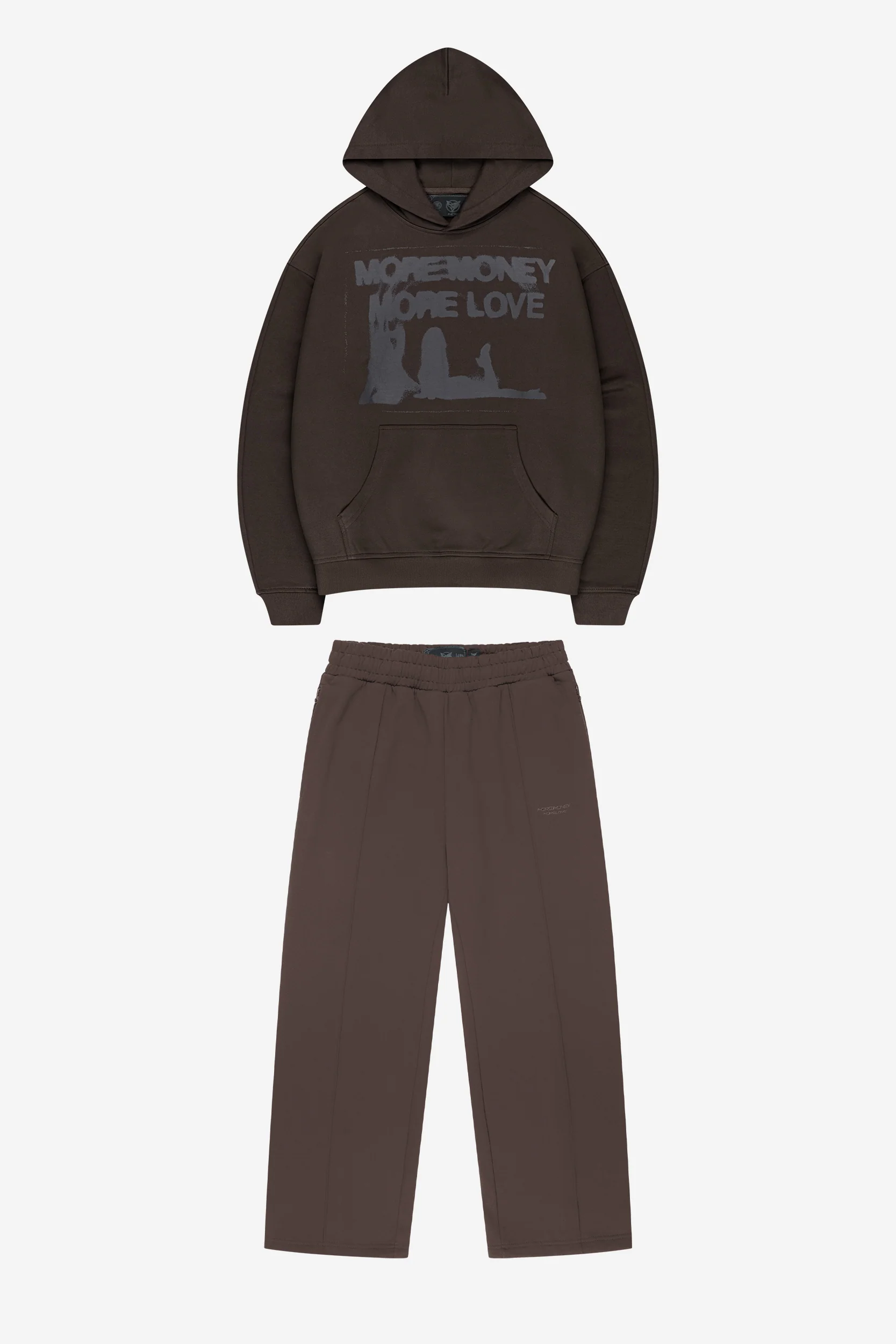 WET DREAM HOODIE DARK BROWN + BASE JOGGER DARK BROWN